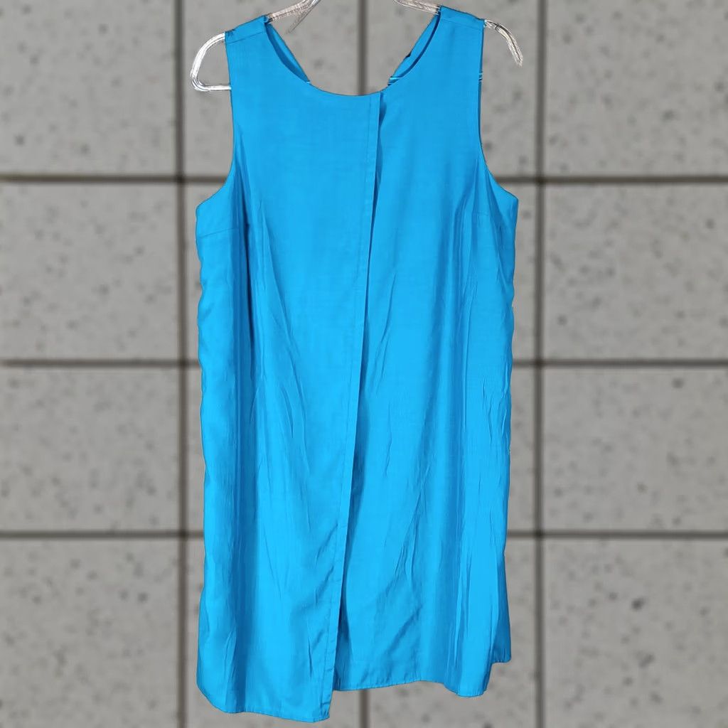 Vintage The Limited Sleeveless Teal Shift Dress Back Zipper L Women Knee Length Casual Ul Neutral? Size L / US 10 / IT 46 - 1 Thumbnail