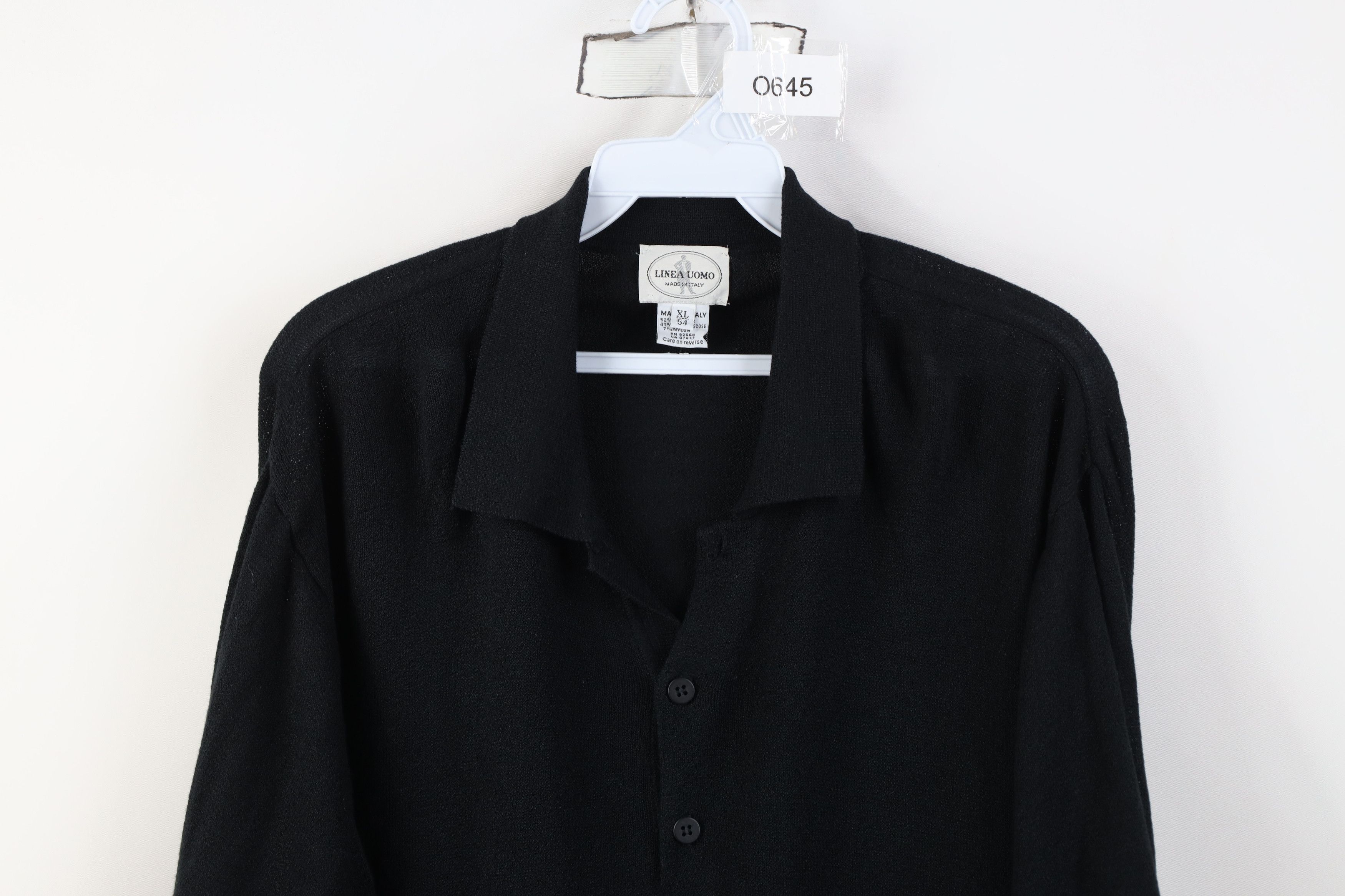 Vintage Vintage 90s Streetwear Blend Knit Pullover Polo Black Size US XL / EU 56 / 4 - 2 Thumbnail