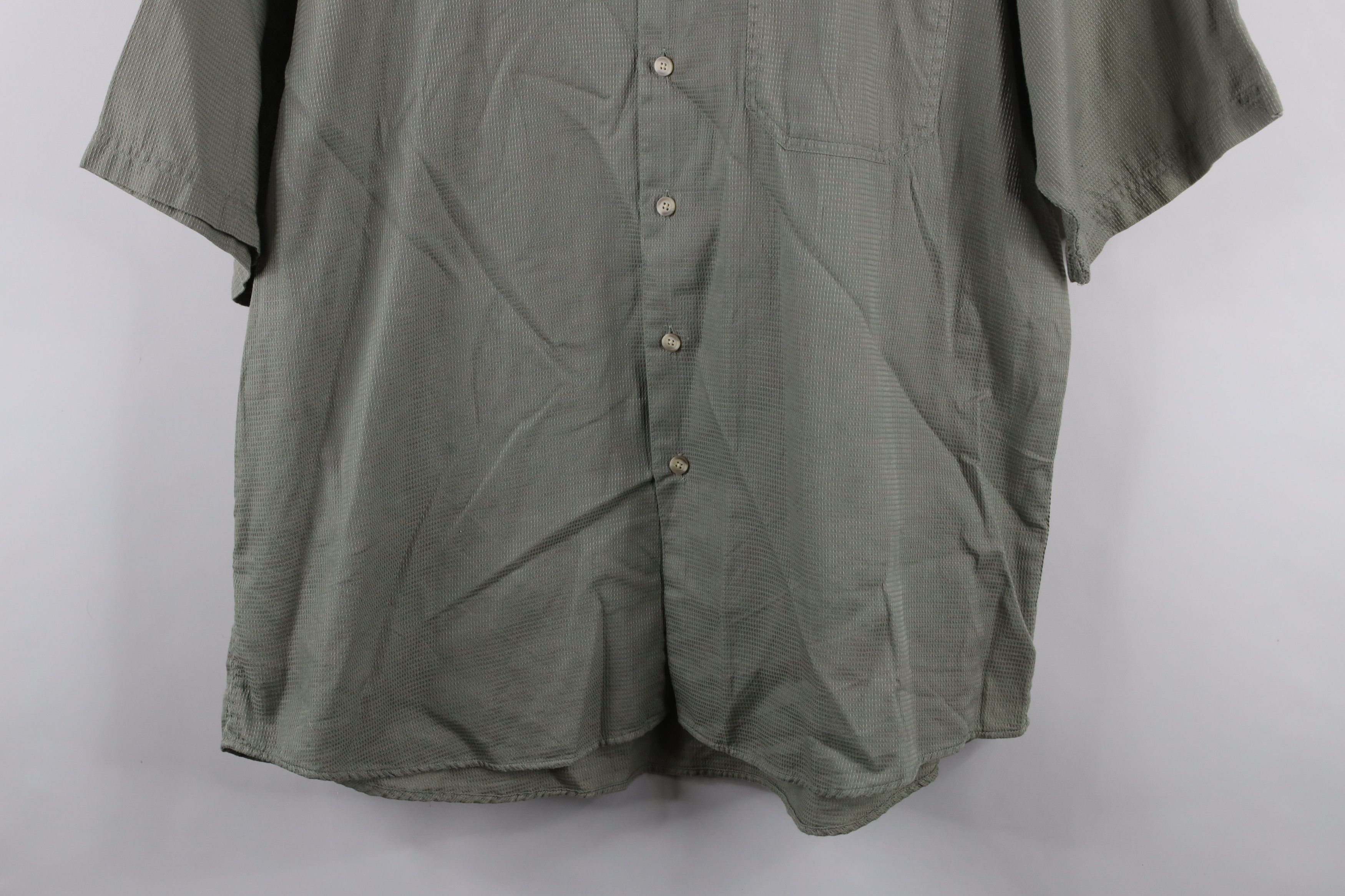 Vintage Vintage 90s Streetwear Band Collar Short Sleeve Button Shirt Size US XL / EU 56 / 4 - 3 Thumbnail