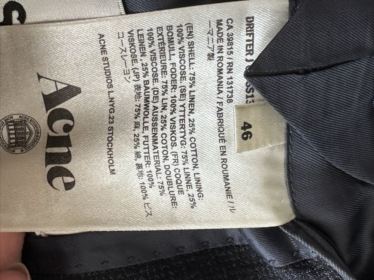 Acne Studios Acne Studios Drifter Navy Linen Suit Size EU46/EU48 Size 46R - 7 Thumbnail