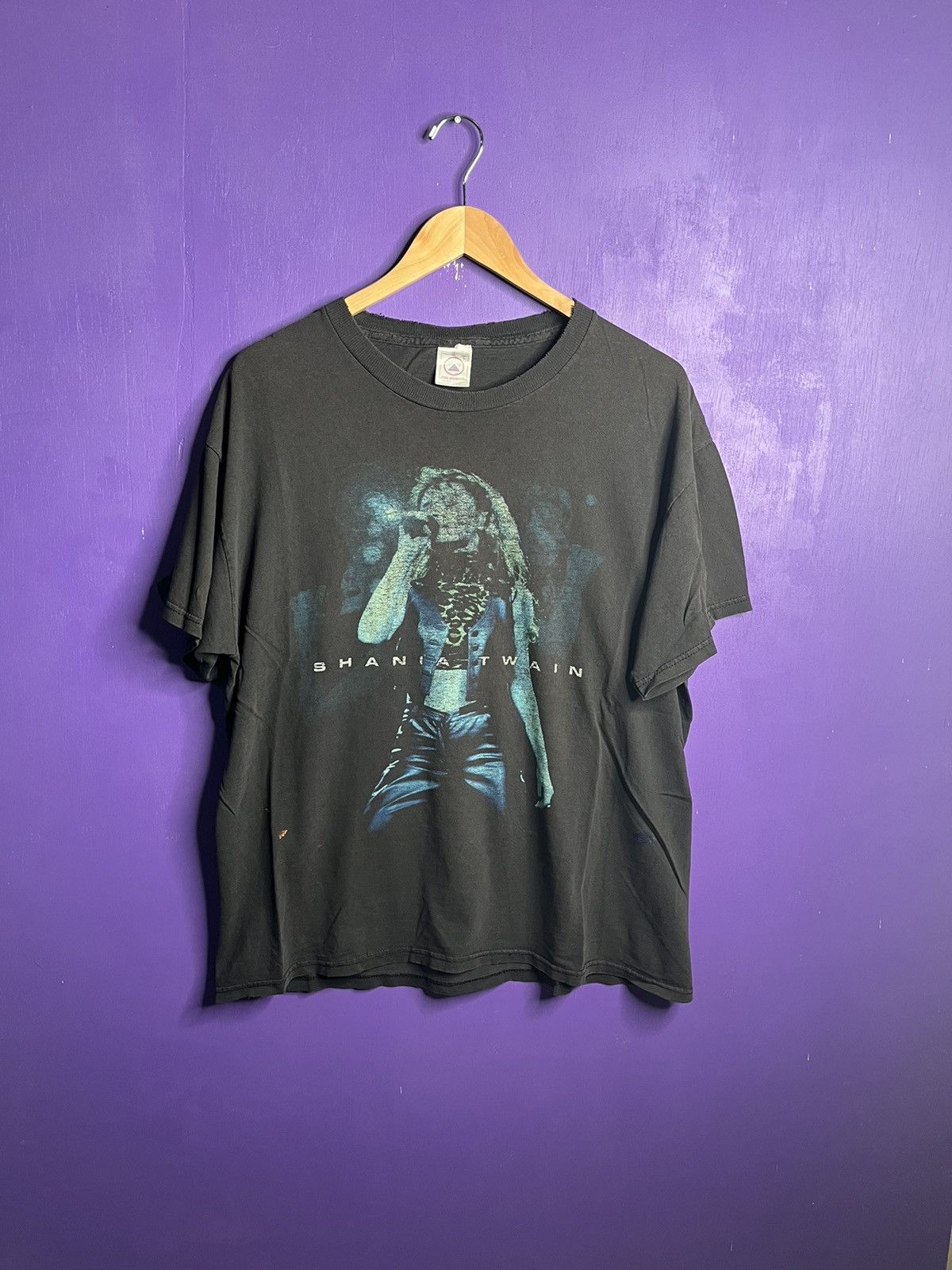 Band Tees × Vintage Vintage 90s Shania Twain faded tour t-shirt Size US L / EU 52-54 / 3 - 1 Thumbnail