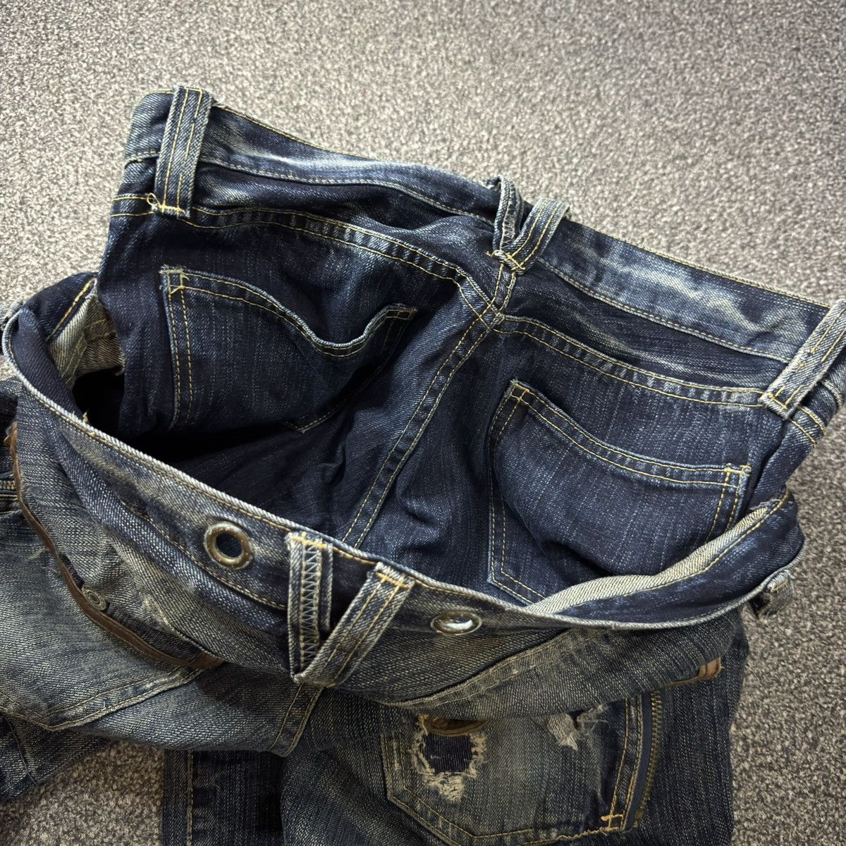 Le Grande Bleu (L.G.B.) Insane Japanese Crazy Double Waist PPFM Undercover Style y2k Size US 34 / EU 50 - 11 Thumbnail