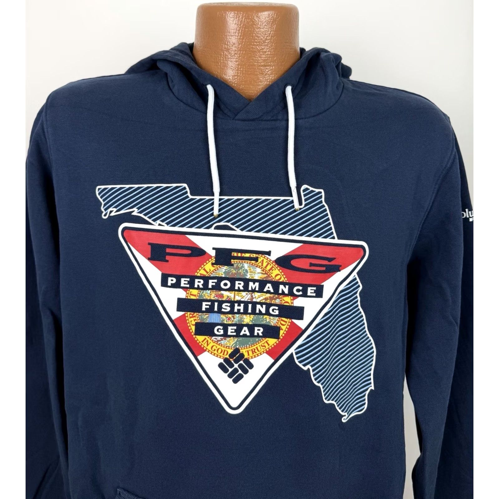 Vintage Columbia PFG Hoodie Mens Medium Navy Blue Outdoor Fishing Shirt Sleeper? Size US M / EU 48-50 / 2 - 2 Thumbnail