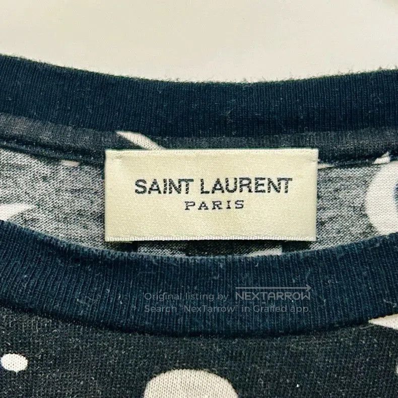Saint Laurent Paris Saint Laurent Star Moon Print T-Shirt. Size US S / EU 44-46 / 1 - 5 Thumbnail