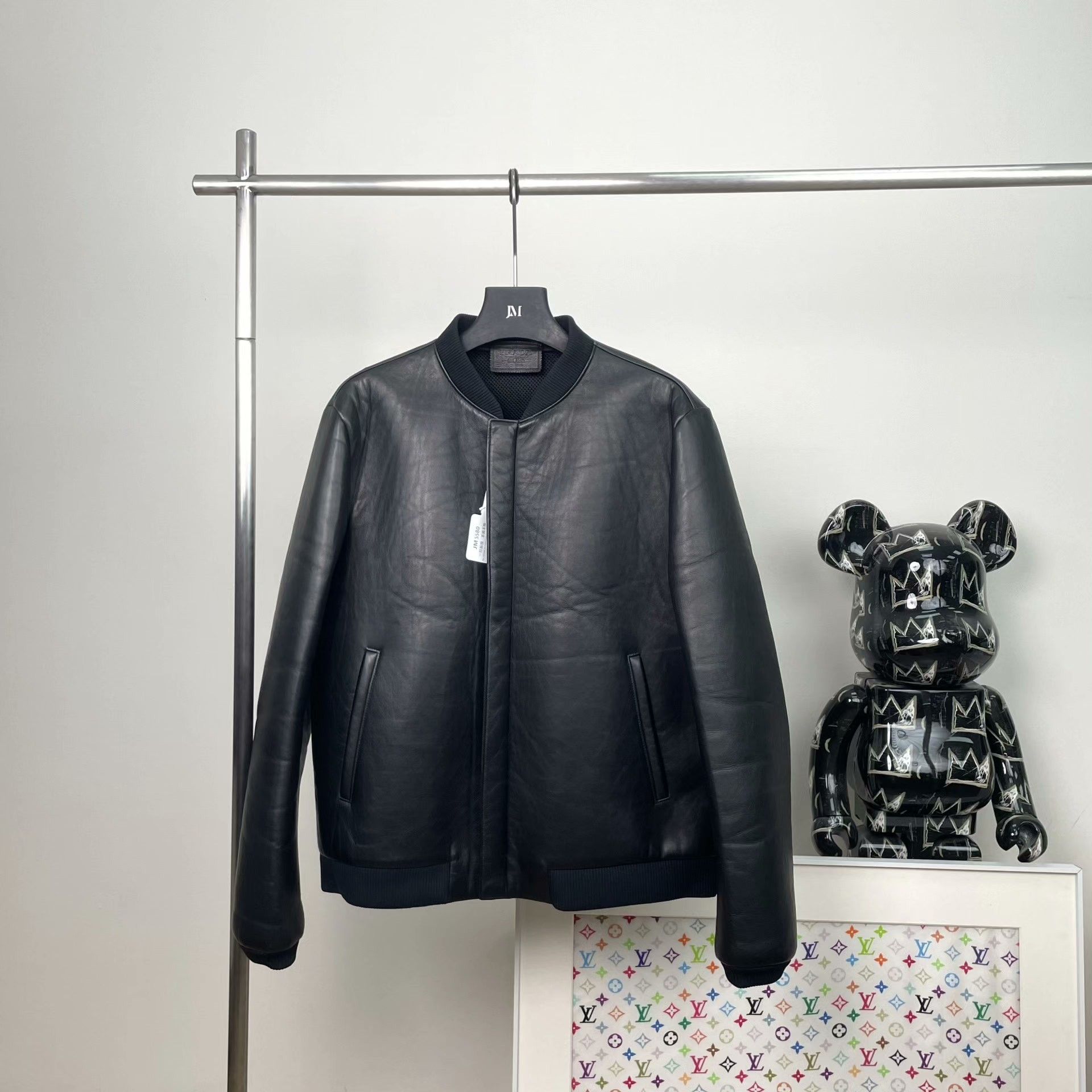 Prada Prada Leather Black Leather Jacket l Men Size US L / EU 52-54 / 3 - 1 Thumbnail