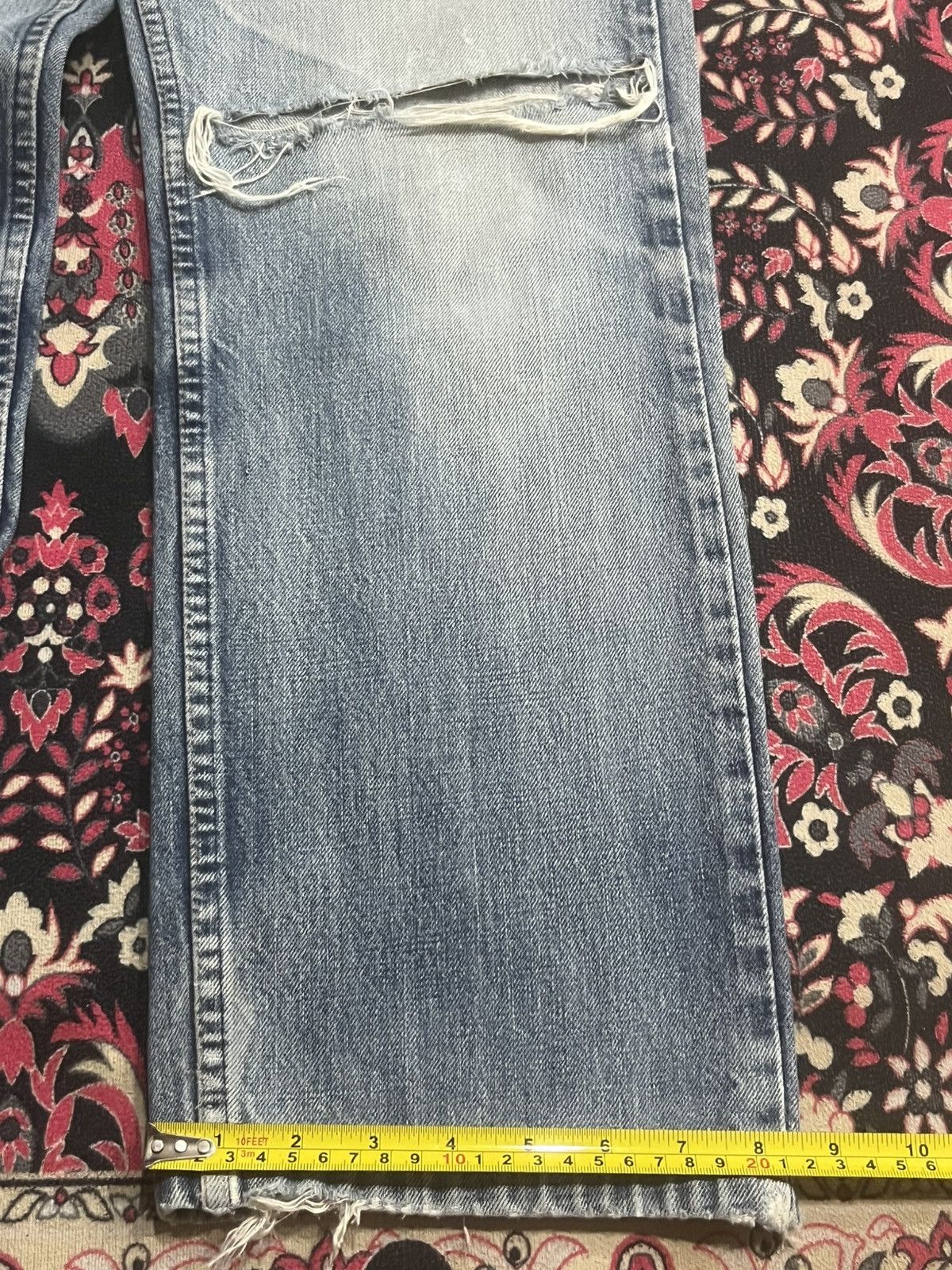 Levi's Vintage Y2K Levi’s 509 Blue Faded Washed Distressed Jeans Size US 32 / EU 48 - 15 Thumbnail