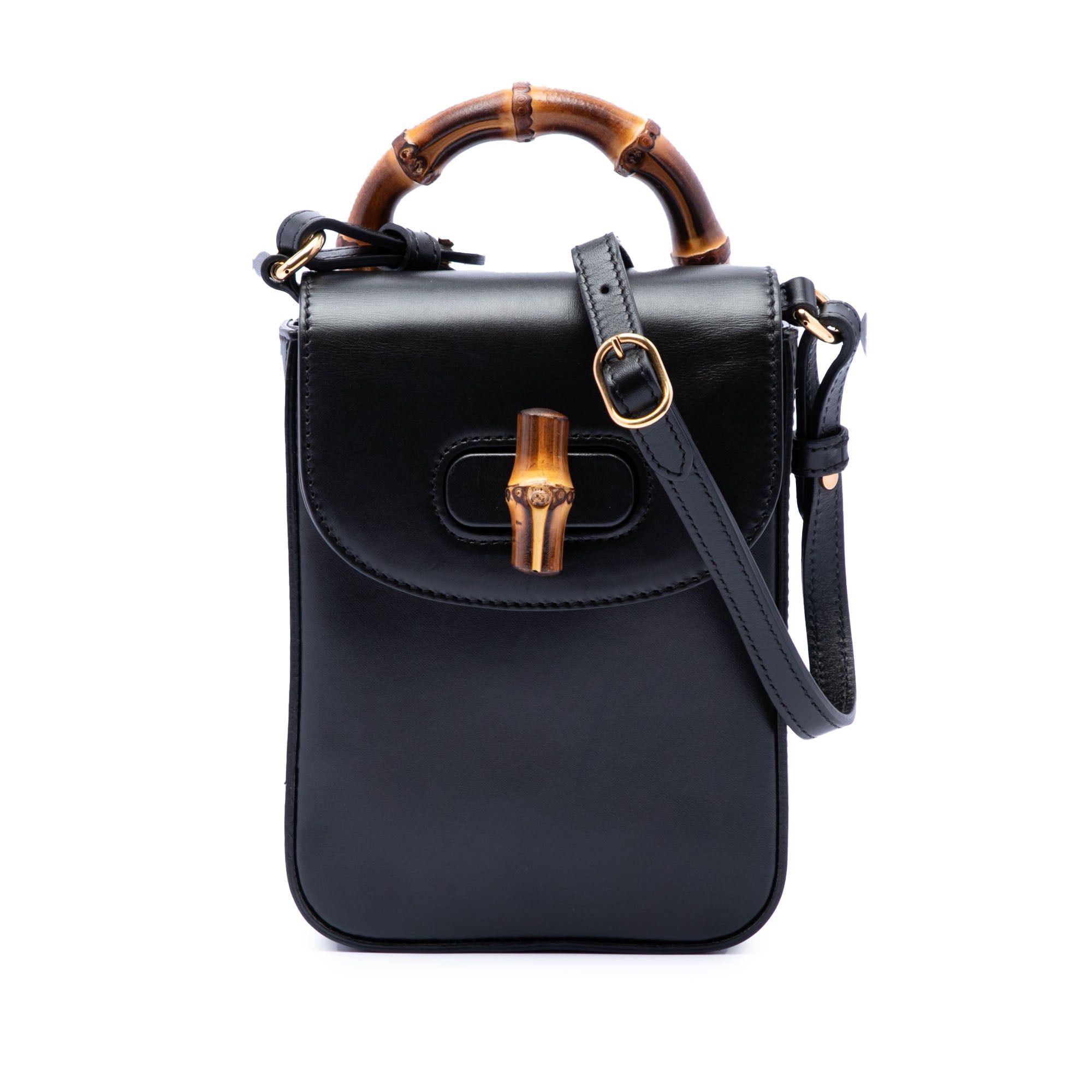 Gucci Mini Calfskin Bamboo Top Handle Bag Size ONE SIZE - 1 Thumbnail