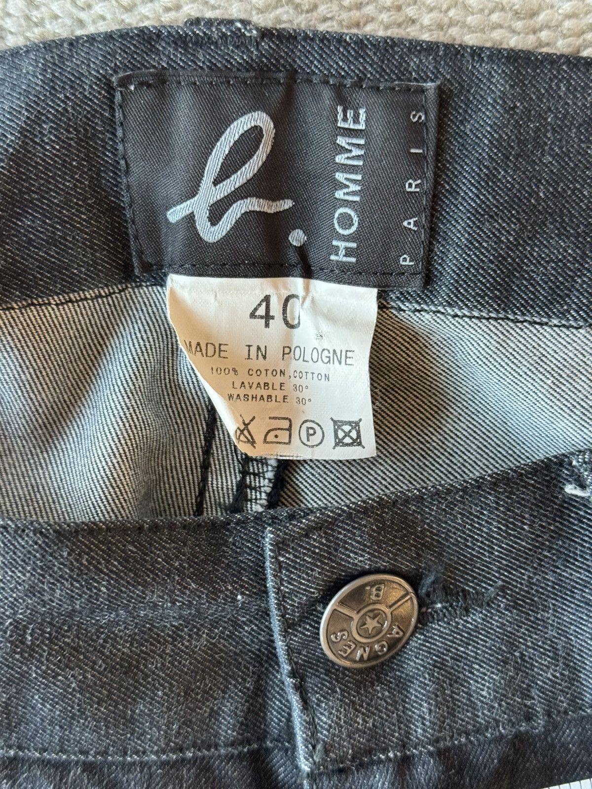 agnes b. Agnes b. home gray straight leg denim sz 40 / 31" Size US 31 - 6 Thumbnail