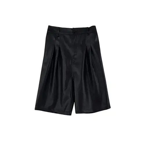 Other Michiko x Arisa Black Faux Leather Shorts Size US 32 / EU 48 - 5 Thumbnail