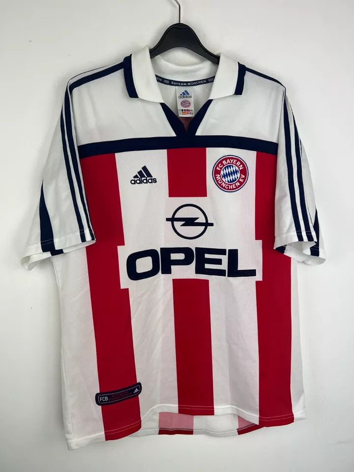 Adidas 2000-01 Bayern Munich Away FOOTBALL Kit SHIRT SOCCER Size US L / EU 52-54 / 3 - 1 Thumbnail