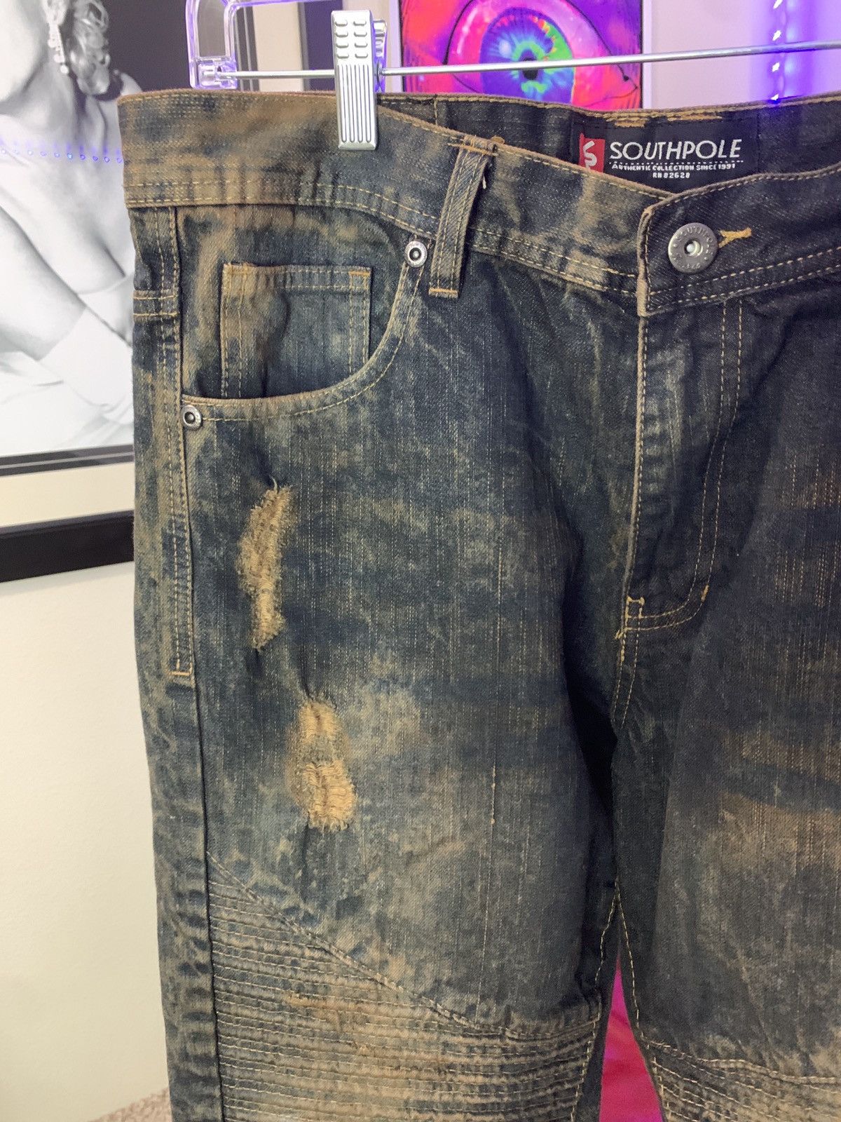 Southpole Southpole Y2K Men’s Denim Pants Size US 42 / EU 58 - 9 Thumbnail