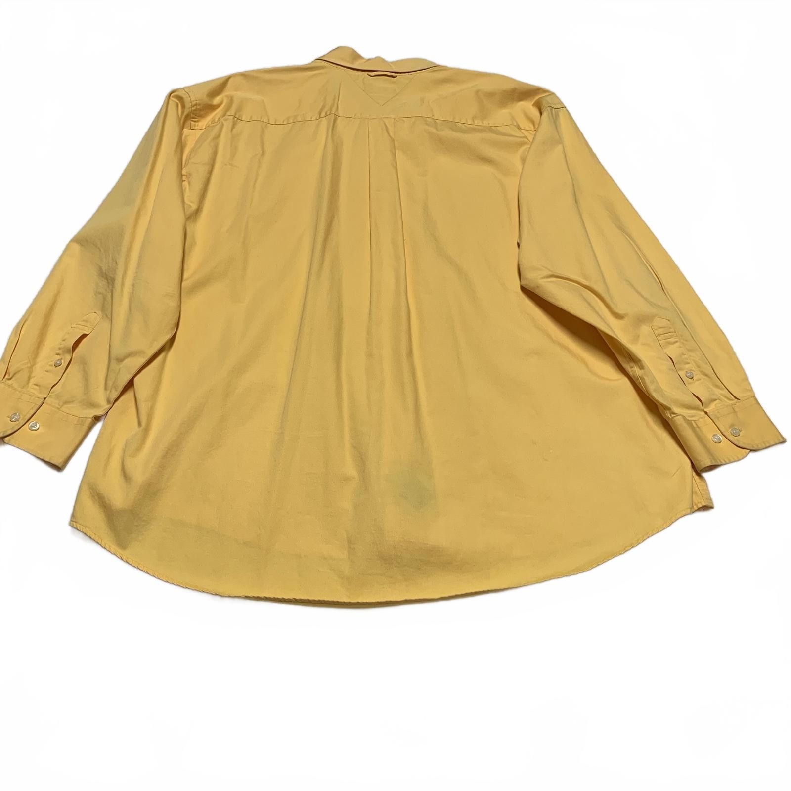Tommy Hilfiger Tommy Hilfiger Men's XXL Yellow Button-Up Shirt Size US XXL / EU 58 / 5 - 4 Thumbnail