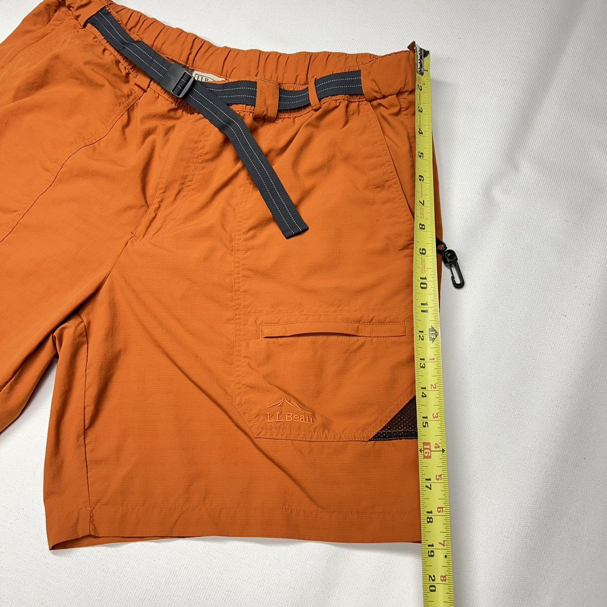 L.L. Bean × Vintage LL Bean Shorts Regular Orange Nylon Lined Belted Pockets Size US 36 / EU 52 - 16 Thumbnail
