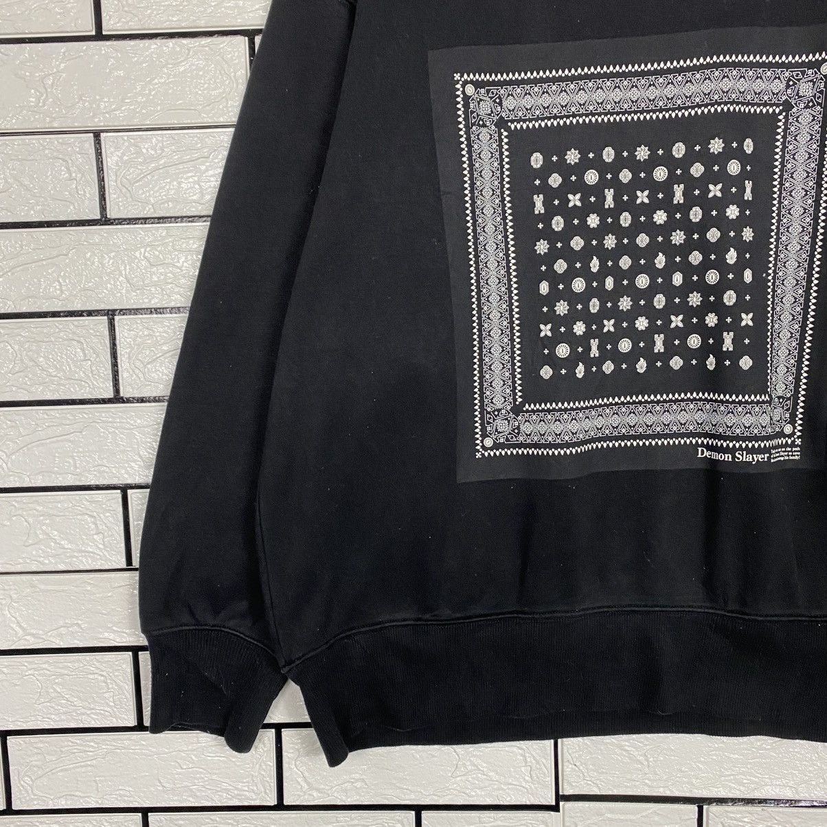 Japanese Brand 📌Vintage Sweatshirt Cartoon Demon Slayer Big Logo Size US XL / EU 56 / 4 - 5 Thumbnail