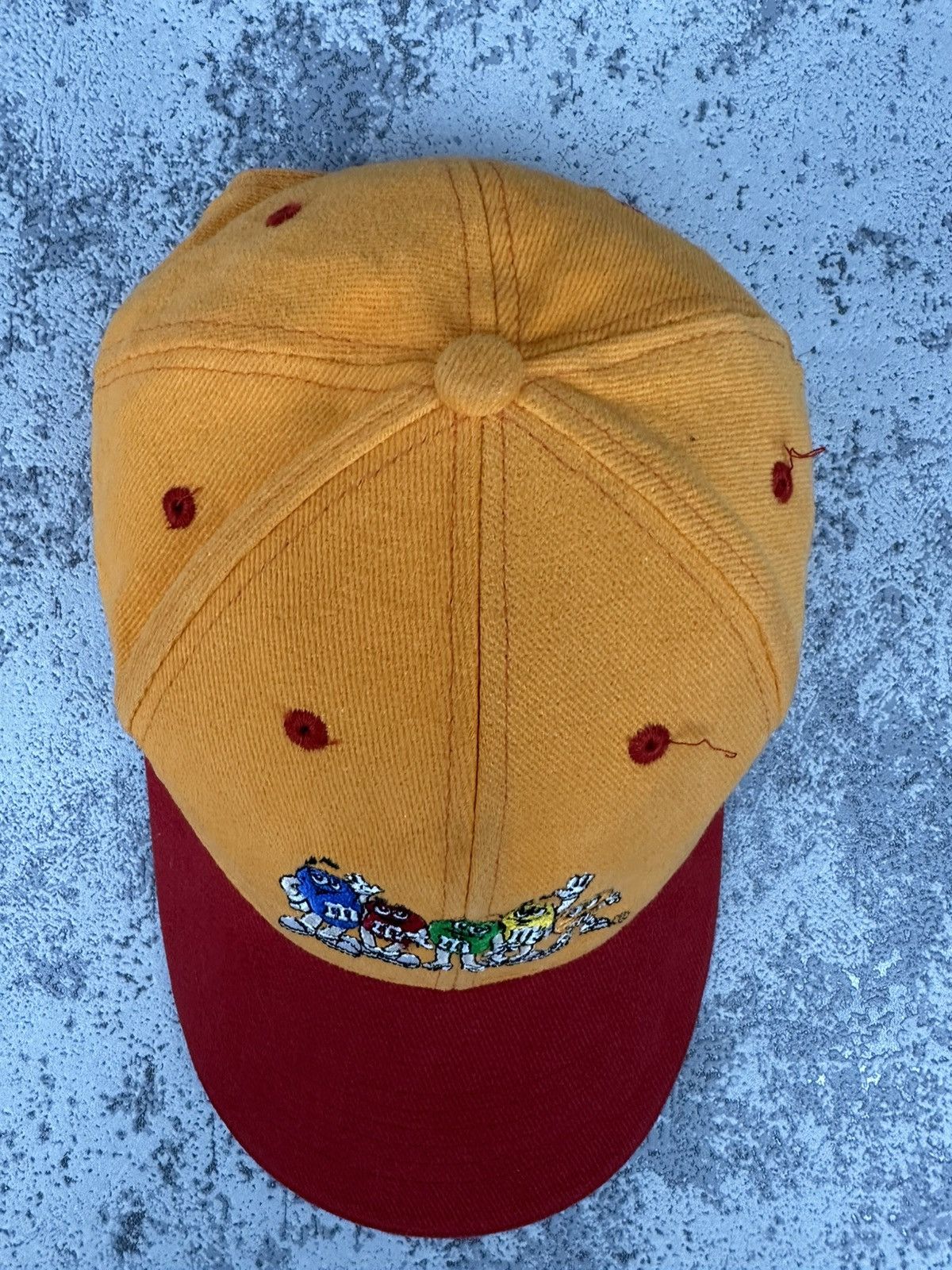 Vintage M&M’s Two-Tone Cap Hat Rare Embroidered Hat Size ONE SIZE - 3 Thumbnail