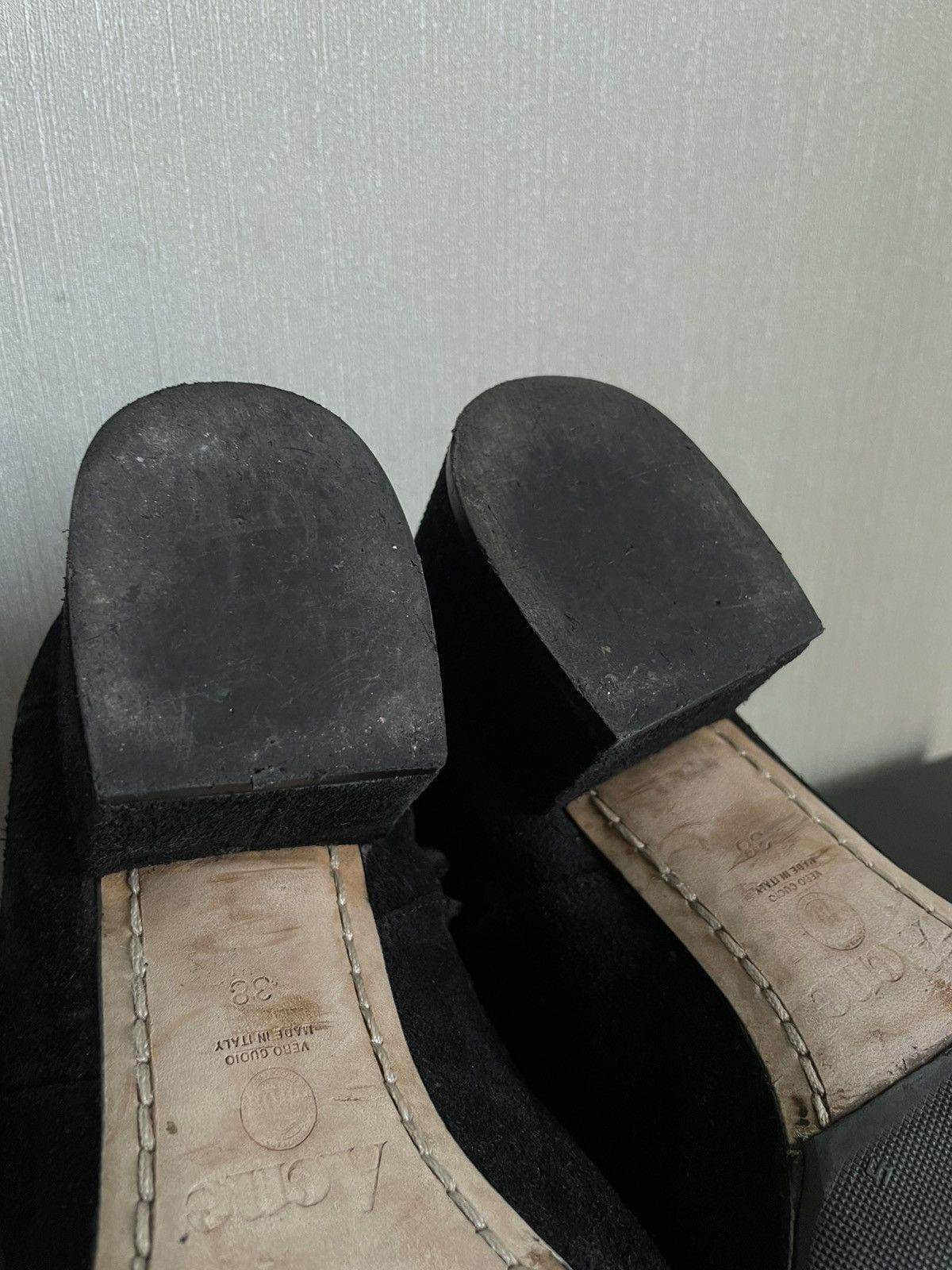 Acne Studios Archive Acne Studios Cyber Ankle Square Toe Boots Suede Hype Size US 8 / IT 38 - 15 Thumbnail