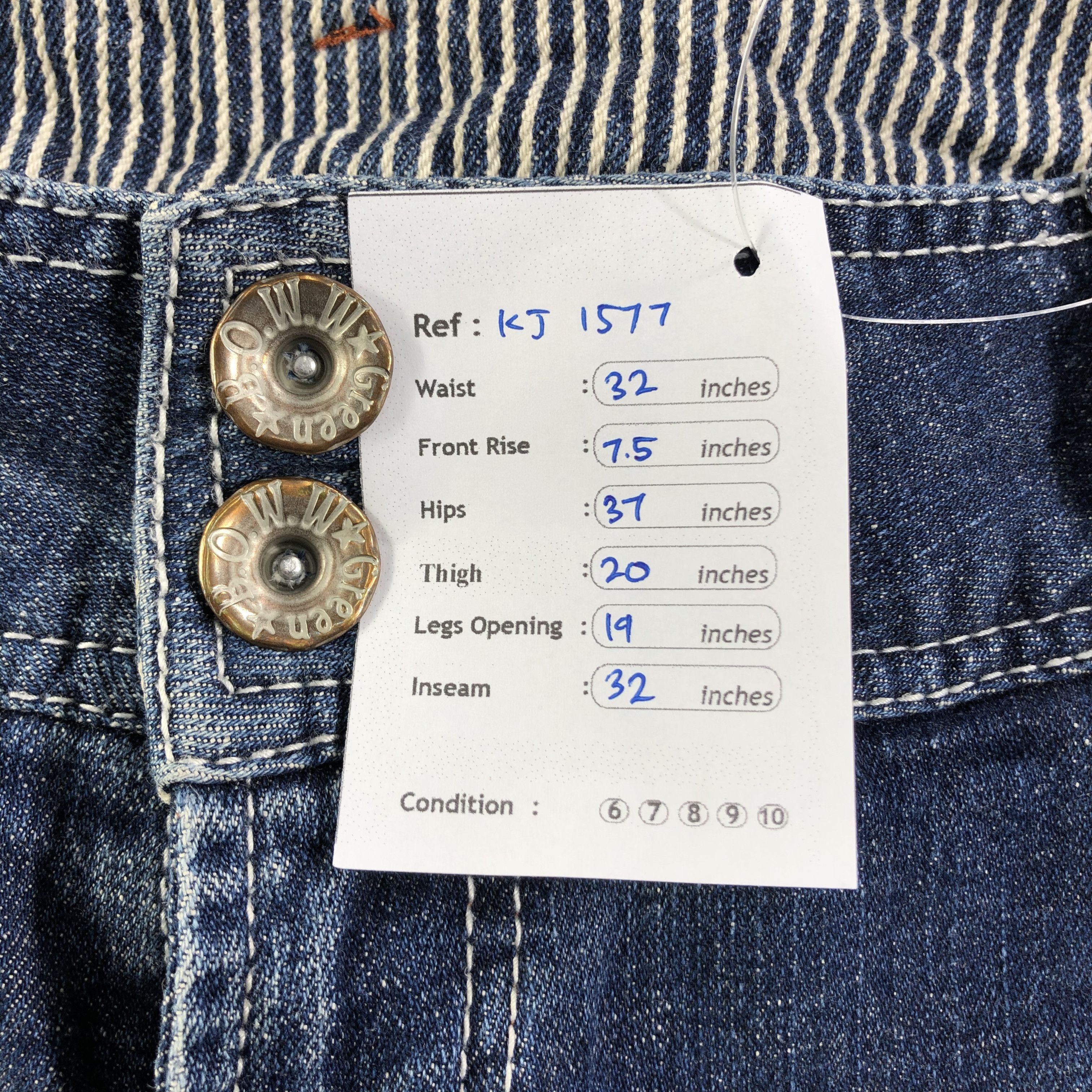 Japanese Brand Japanese Brand OWW Jeans Carpenter Flare Denim KJ1577 Size 32" / US 10 / IT 46 - 10 Thumbnail