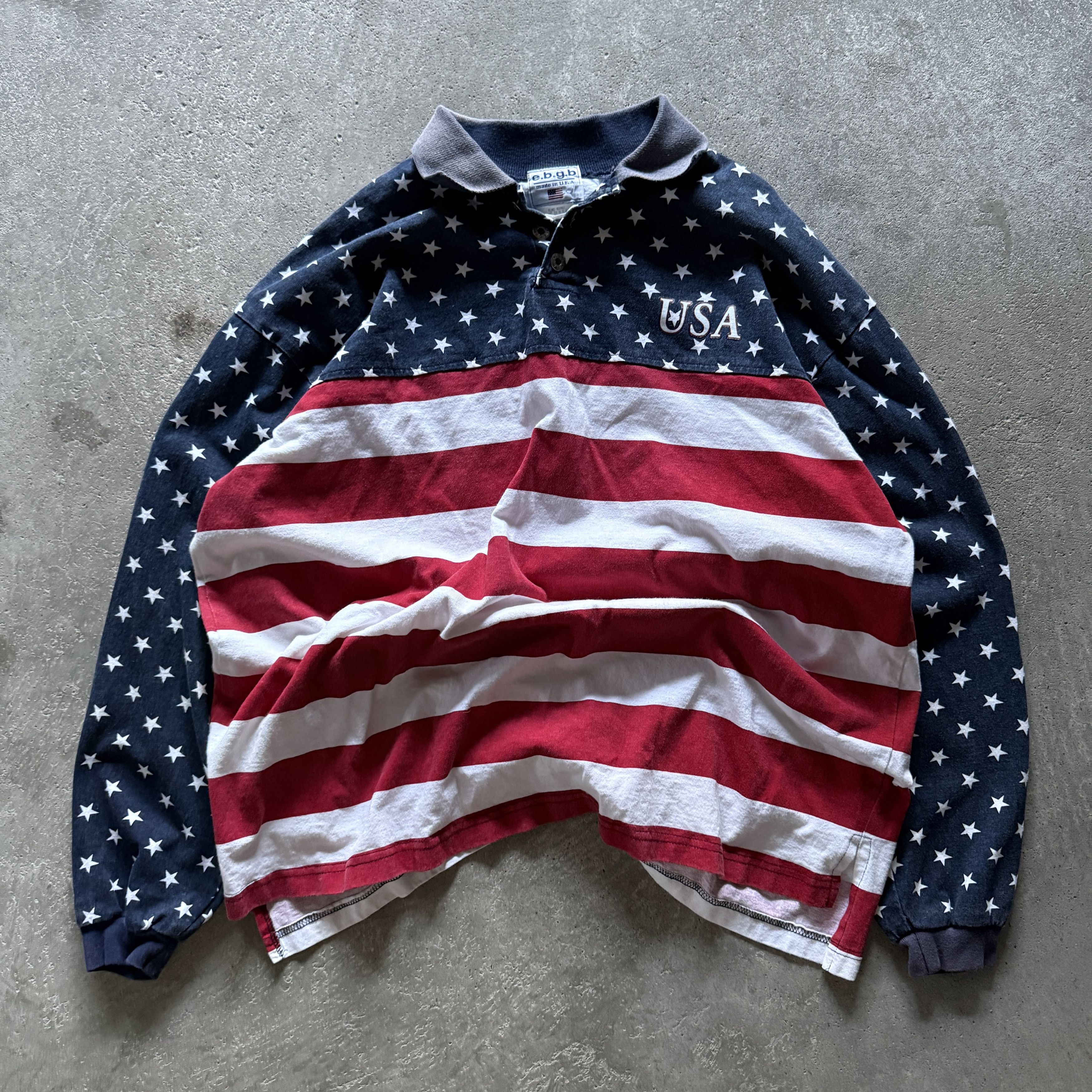Other vintage made in usa american flag polo shirt Size US L / EU 52-54 / 3 - 1 Thumbnail