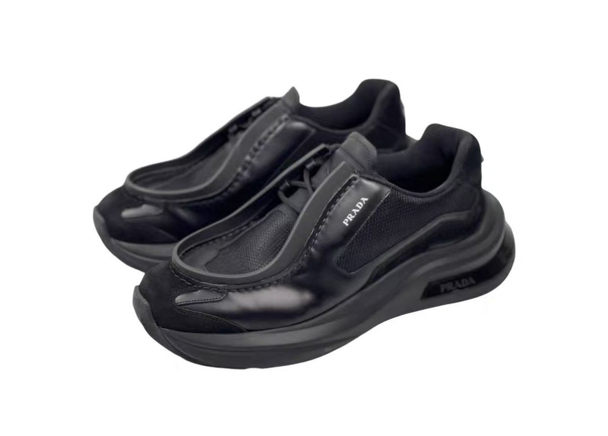 Prada Prada by Raf Simons Deconstructed Double-Layer Sneakers J31 Size US 10 / EU 43 - 1 Thumbnail