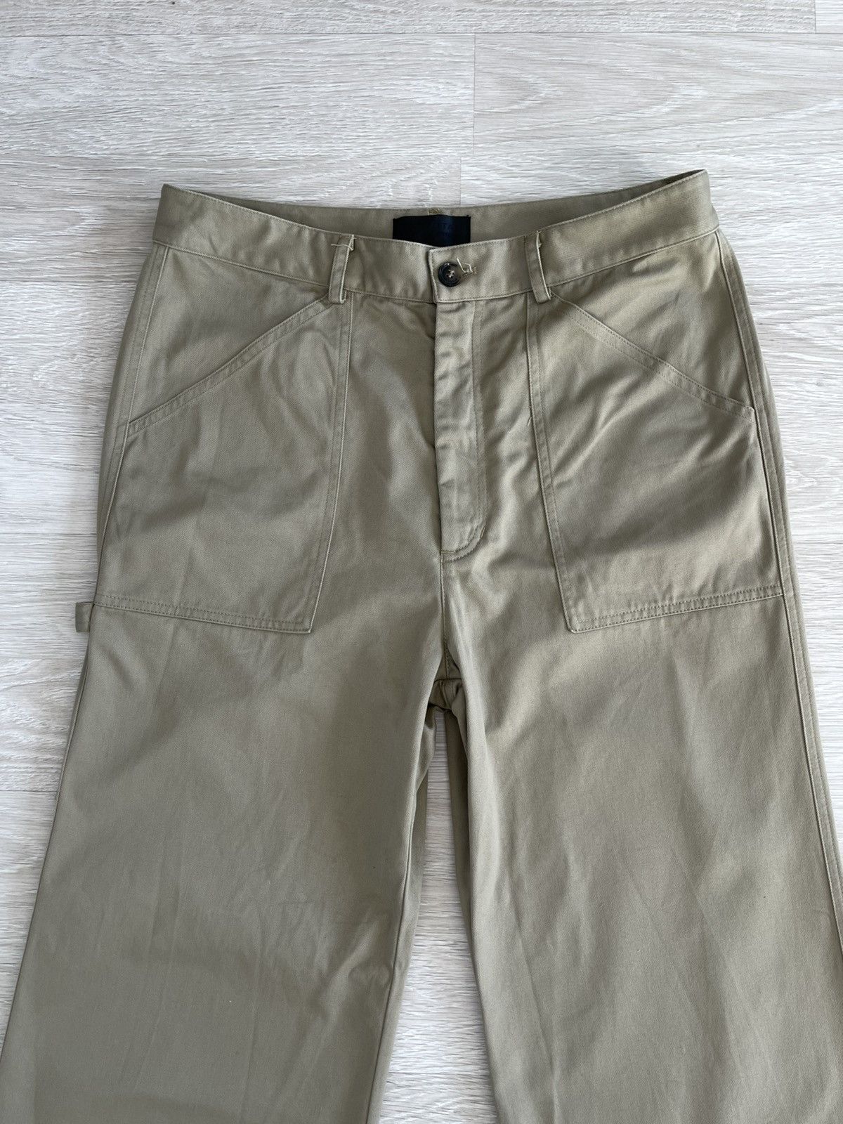 Nili Lotan Nili Lotan Quentin High-Rise Cotton Flared Pants Size 32" / US 10 / IT 46 - 5 Thumbnail