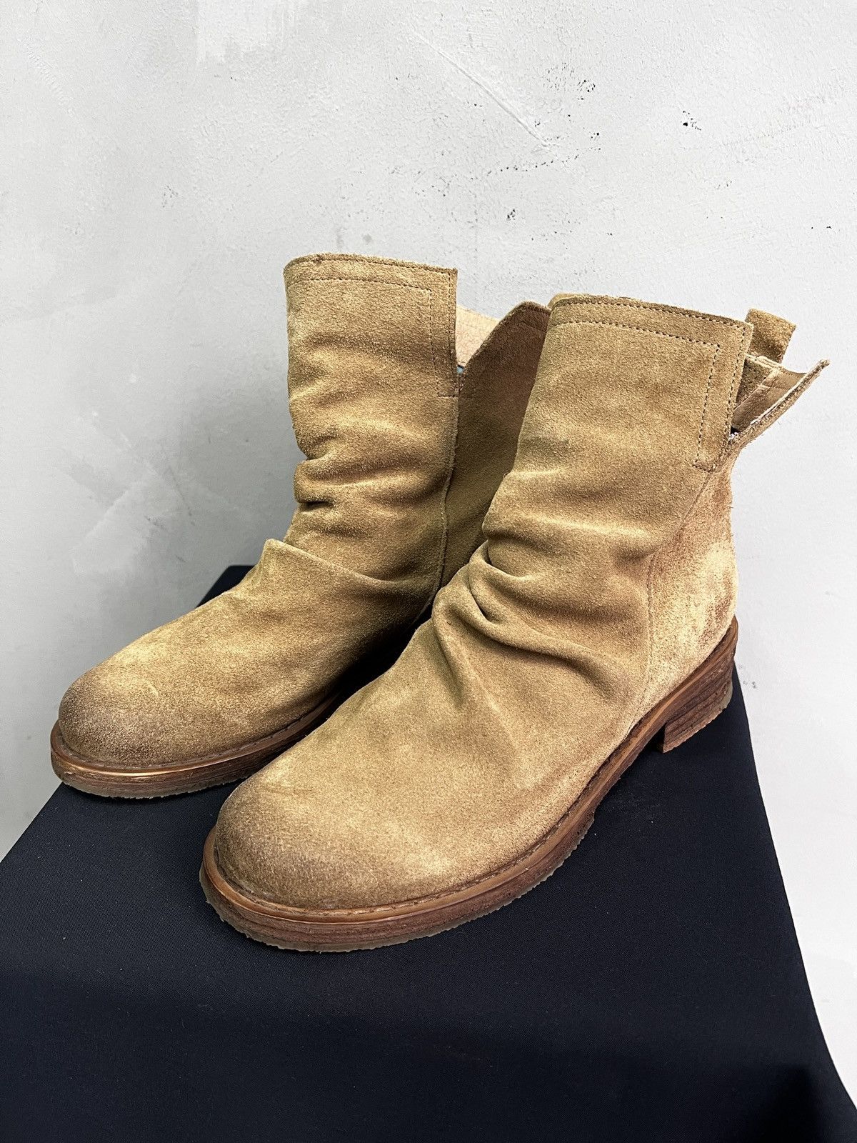 A.S.98 Hedi slimane style suede leather boots hype japanese Size US 7.5 / EU 40-41 - 1 Thumbnail