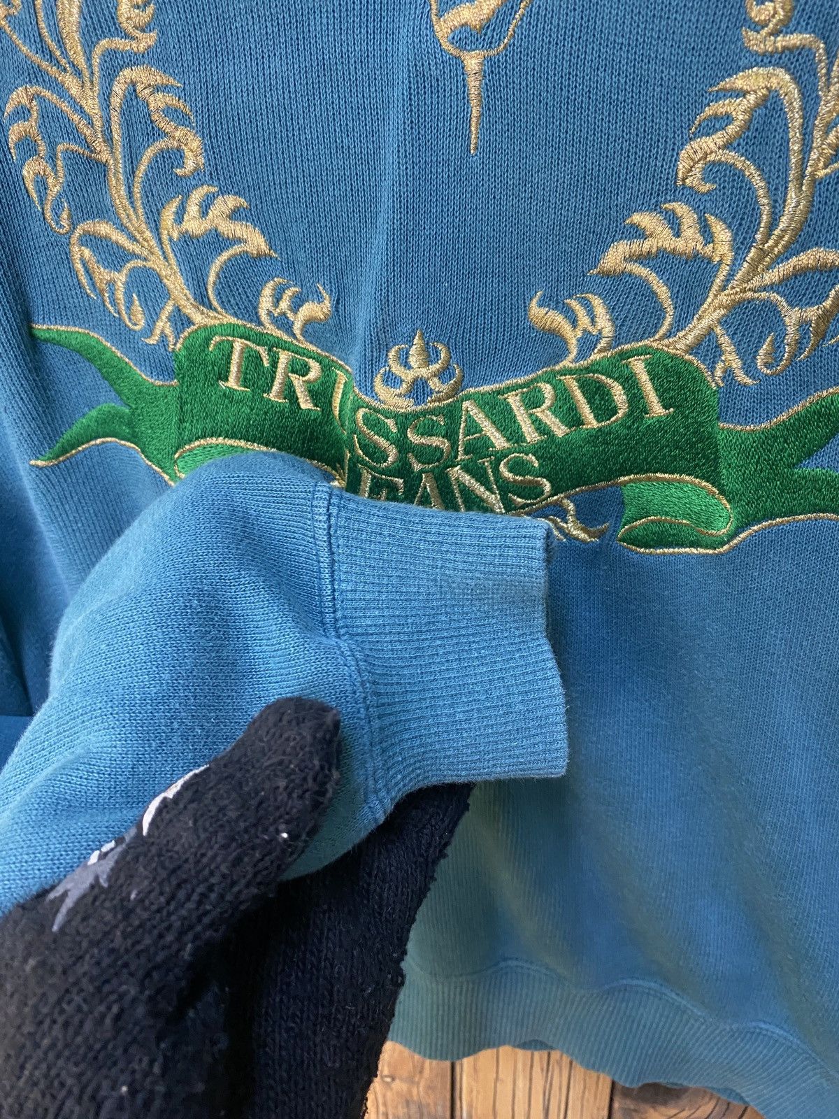 Trussardi × Vintage Vintage trussardi crewneck sweatshirt Size US L / EU 52-54 / 3 - 5 Thumbnail