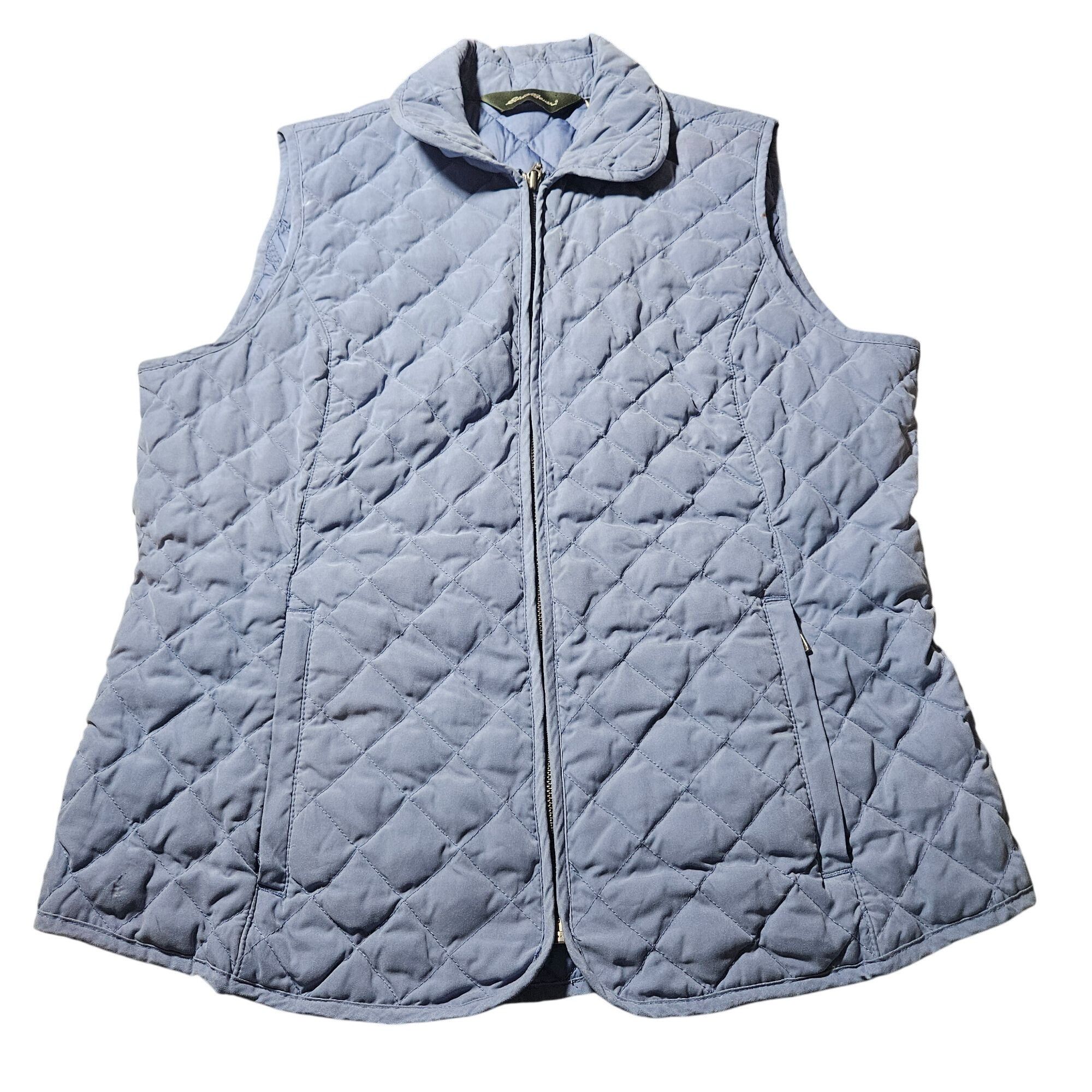 Eddie Bauer VTG Eddie Bauer Women Premium Goose Down Quilted Vest Blue M Size M / US 6-8 / IT 42-44 - 2 Thumbnail