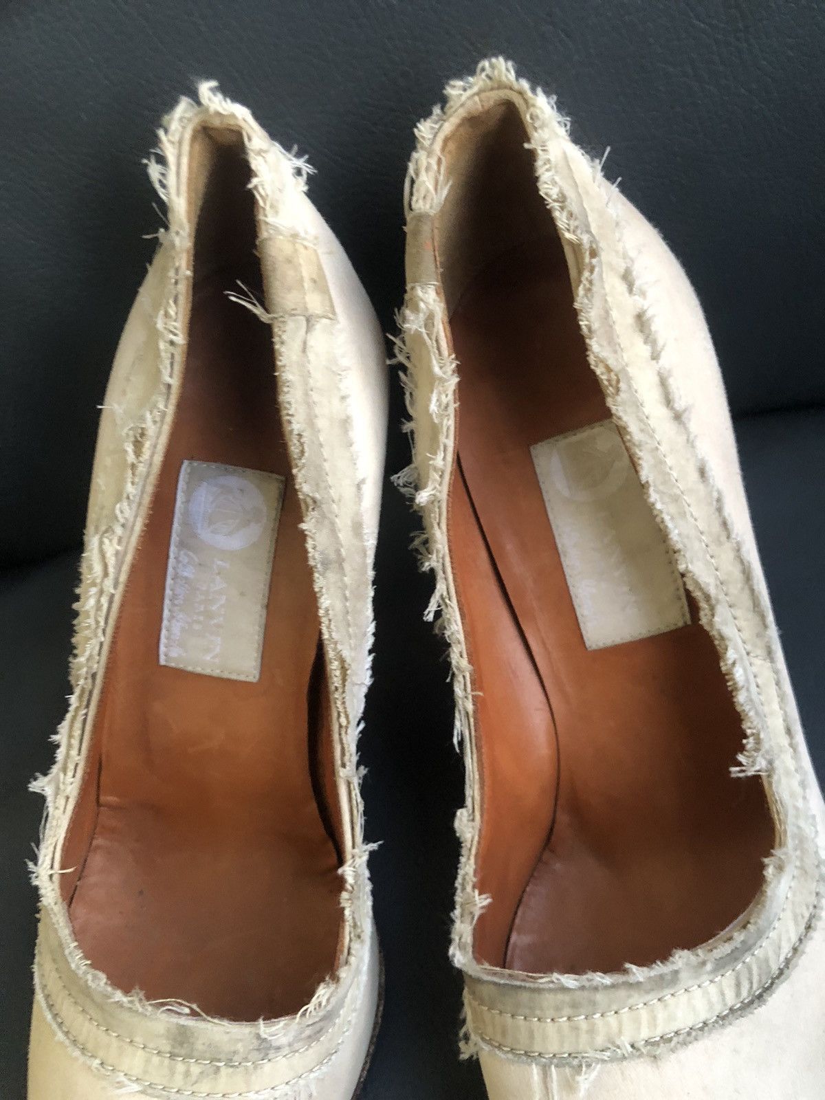 Lanvin Lanvin Beige Women’s Heels Size 38.5 Size US 7.5 / IT 37.5 - 9 Thumbnail