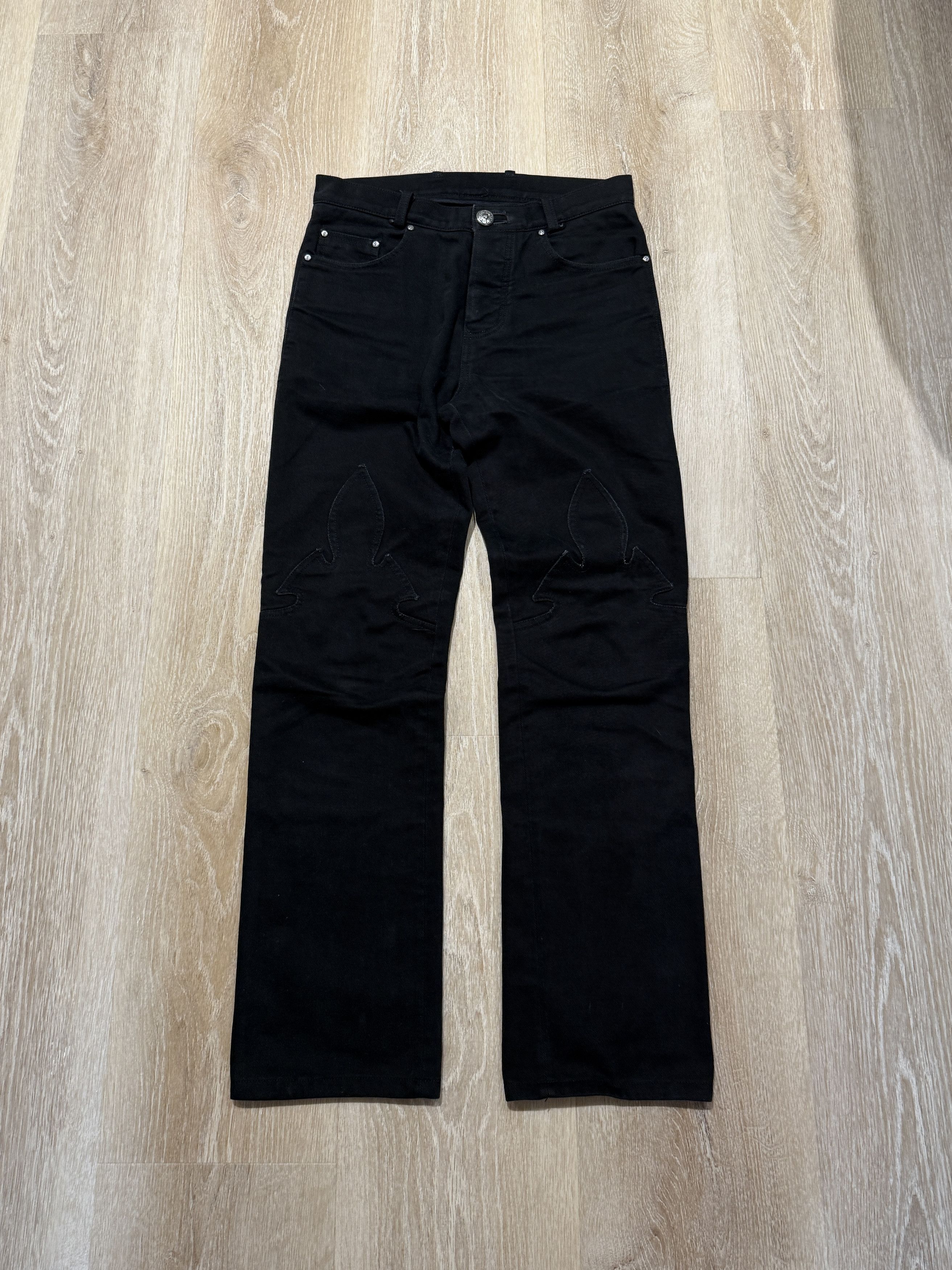Chrome Hearts Chrome Hearts Fleur Knee Denim Size US 30 / EU 46 - 1 Thumbnail