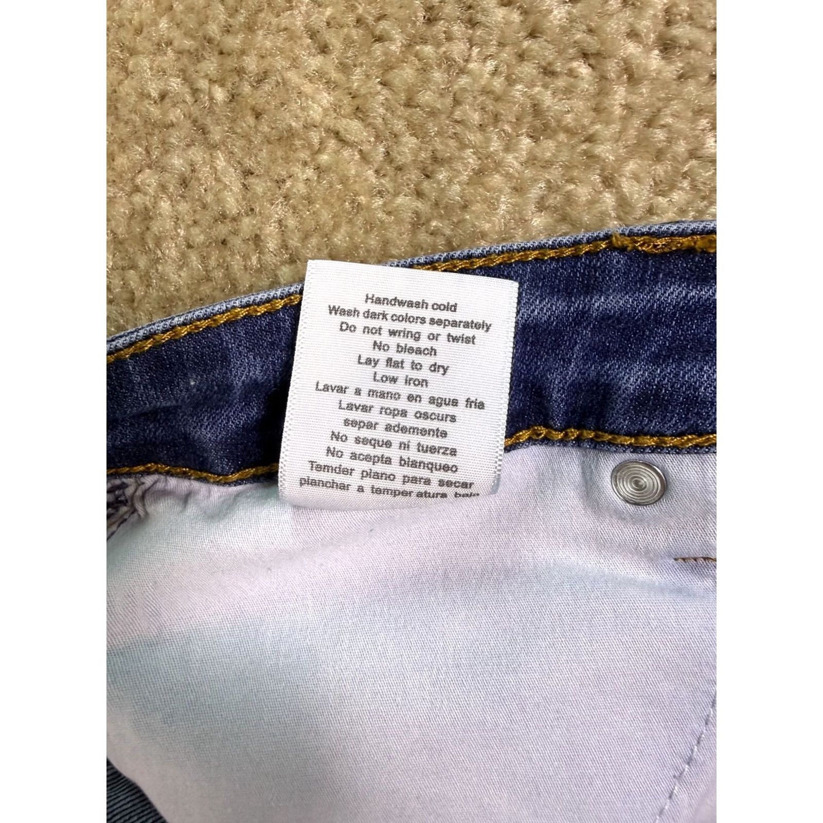 Vintage Judy Blue Jeans Womens Size 7/28 Flare Dark Wash High Rise Stretch Raw Hem F649 Size 28" / US 6 / IT 42 - 6 Thumbnail