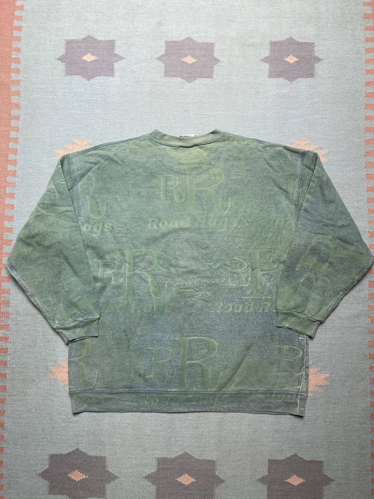 Vintage 90s crewneck sweatshirt road rags all over print cotton L Size US L / EU 52-54 / 3 - 7 Thumbnail