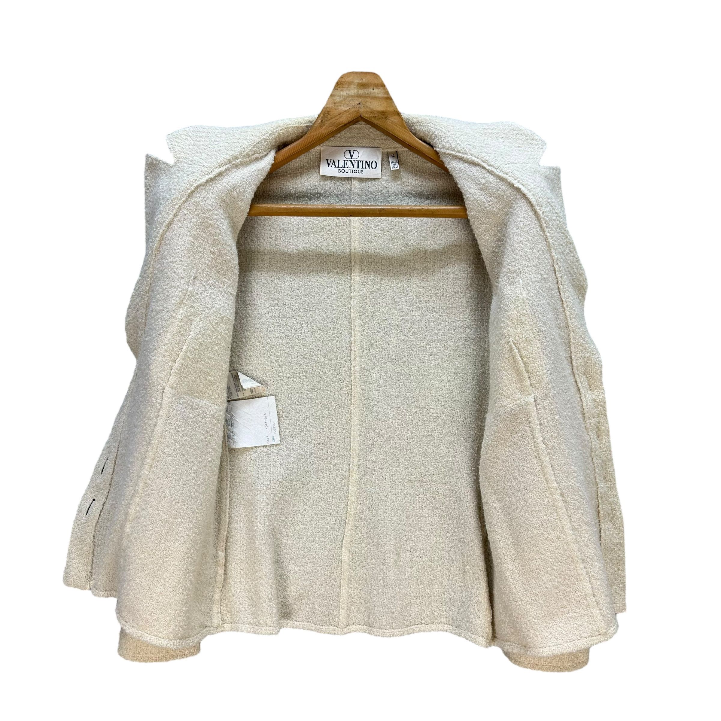 Valentino Vintage VALENTINO BOUTIQUE Virgin Wool Jacket #A68-1654 Size S / US 4 / IT 40 - 9 Thumbnail