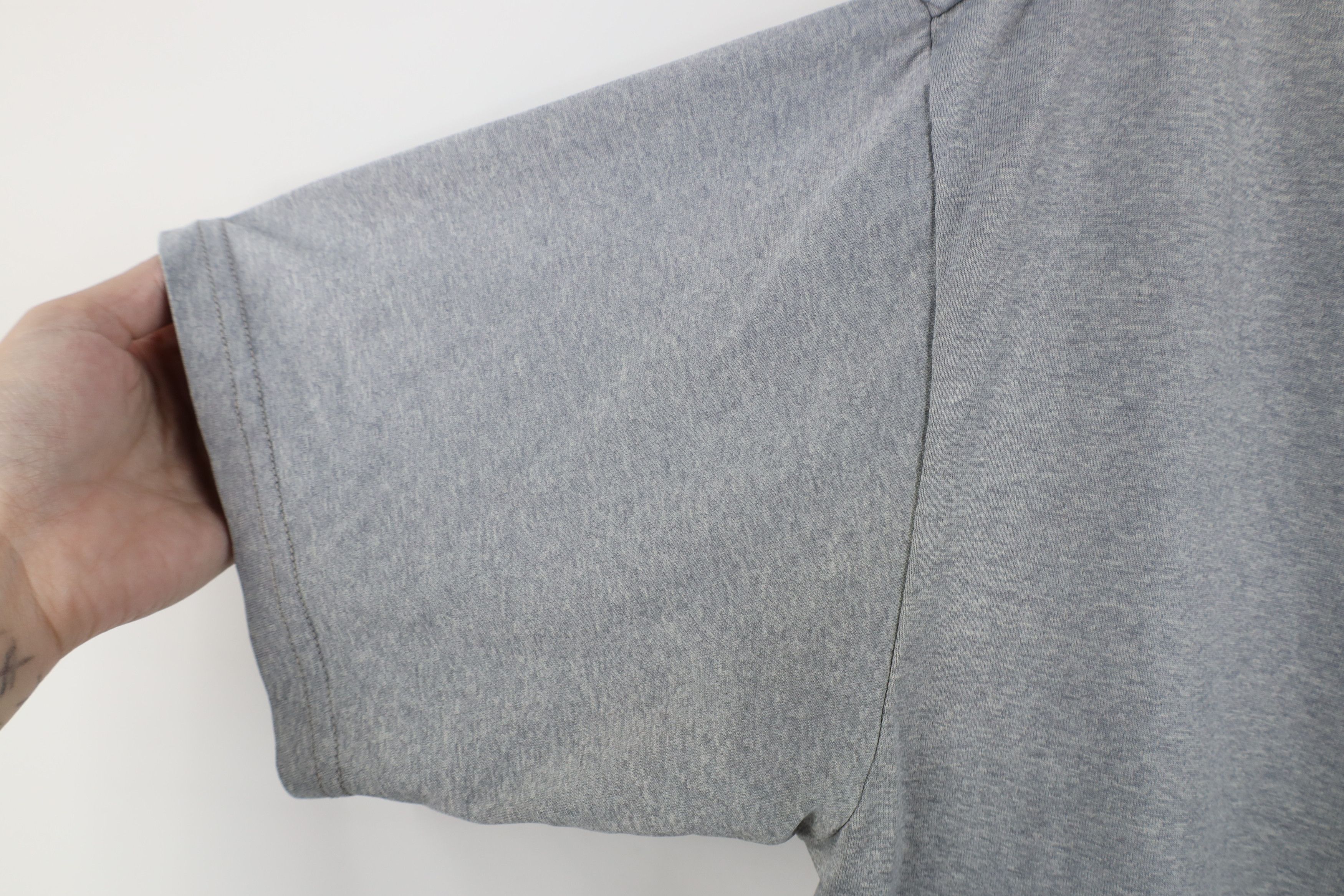 Nike Vintage Y2K Nike Scott Mini Swoosh Knit T-Shirt Heather Gray Size US M / EU 48-50 / 2 - 7 Thumbnail