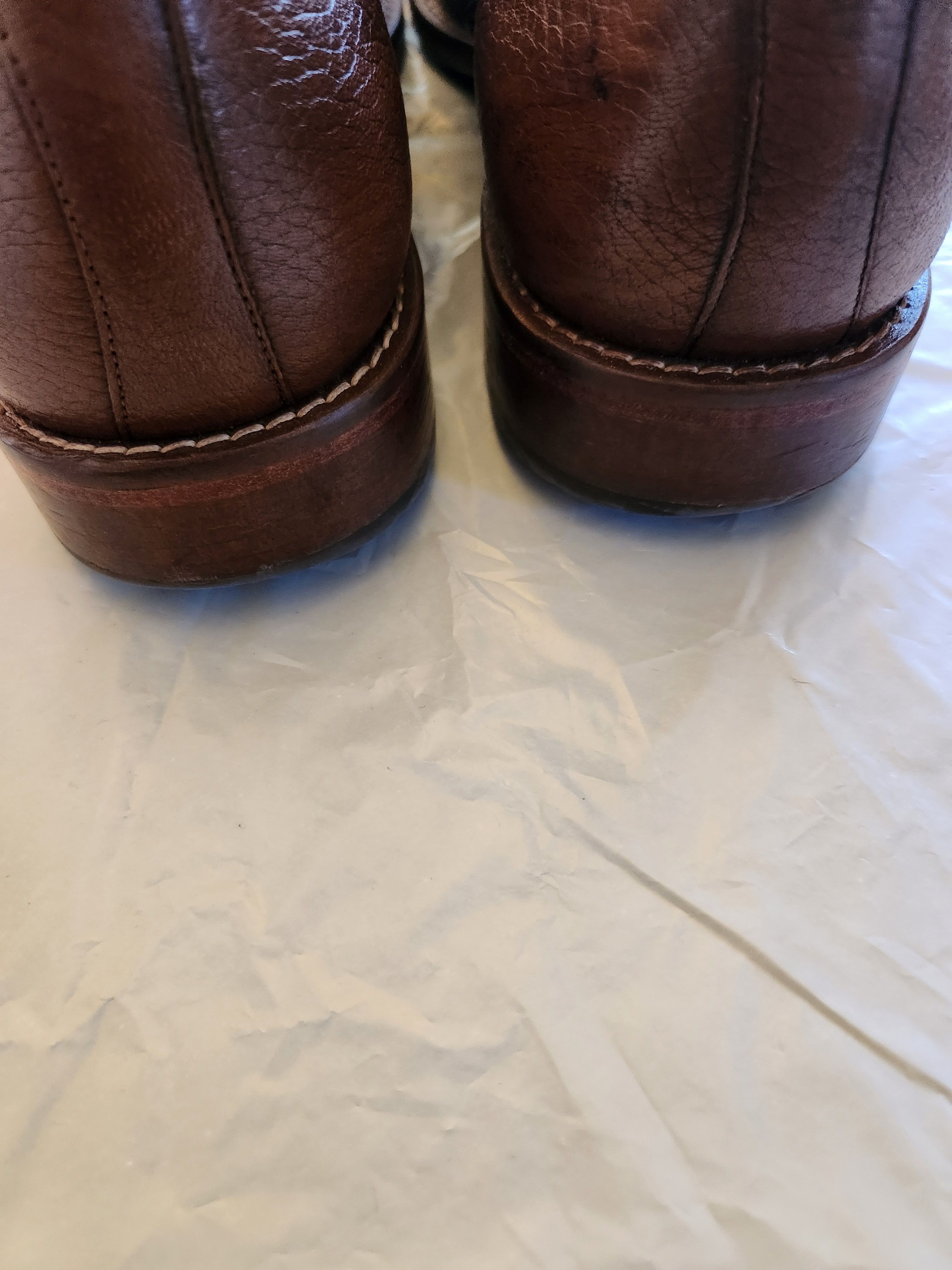 Alan Payne Vintage Men's Antique Slit Toe Lace Up Oxford Shoes Size US 11.5 / EU 44-45 - 4 Thumbnail