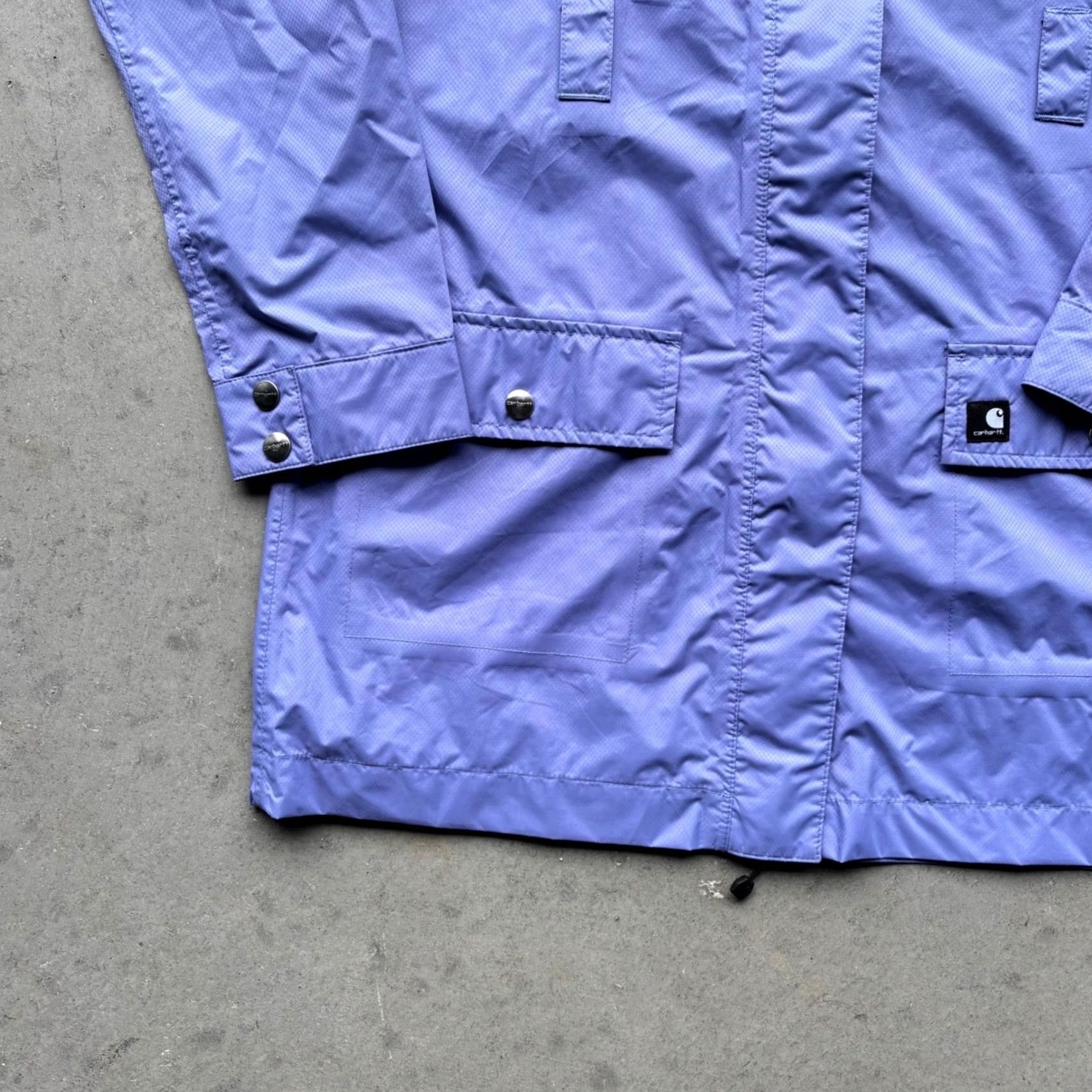Carhartt Carhartt Women Purple Hooded Rain Jacket Ripstop Small Periwinkle 90s Size S / US 4 / IT 40 - 6 Thumbnail
