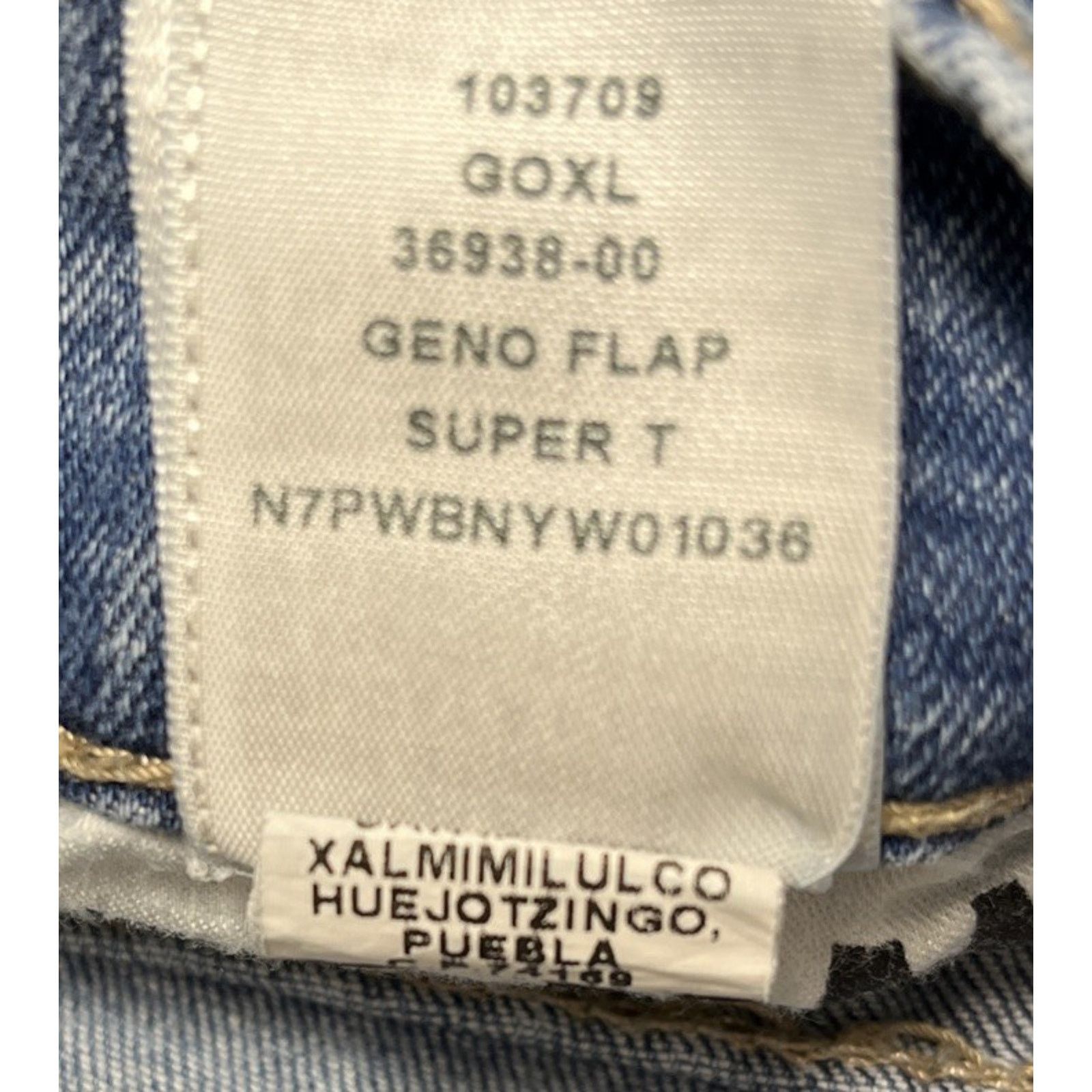 True Religion Mens 40 X 34 True Religion Geno Super T with Flap Jeans Size US 40 / EU 56 - 6 Thumbnail