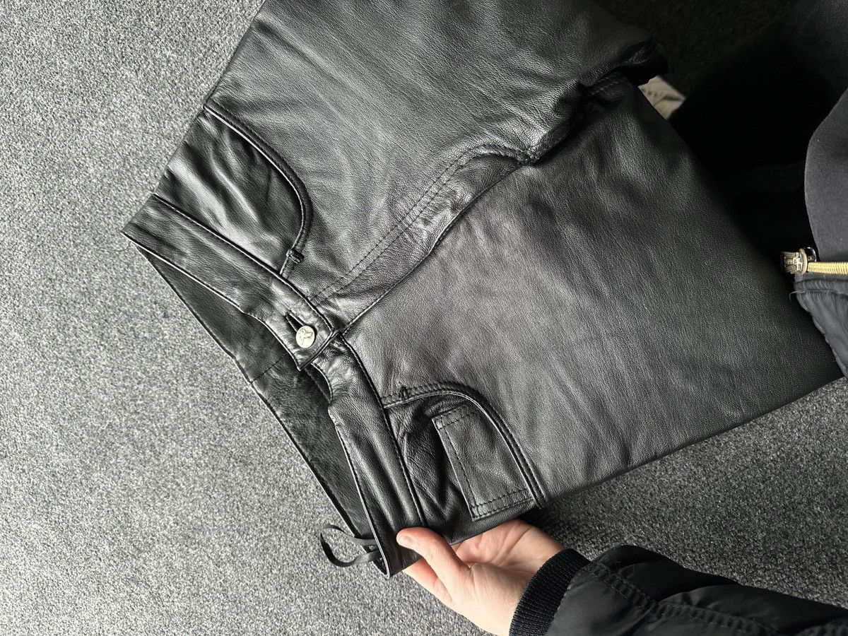 Apollo APOLLO 🚨SWISS DESIGN leather pants motorcycles LUXURY Y2K Size 27" / US 4 / IT 40 - 6 Thumbnail