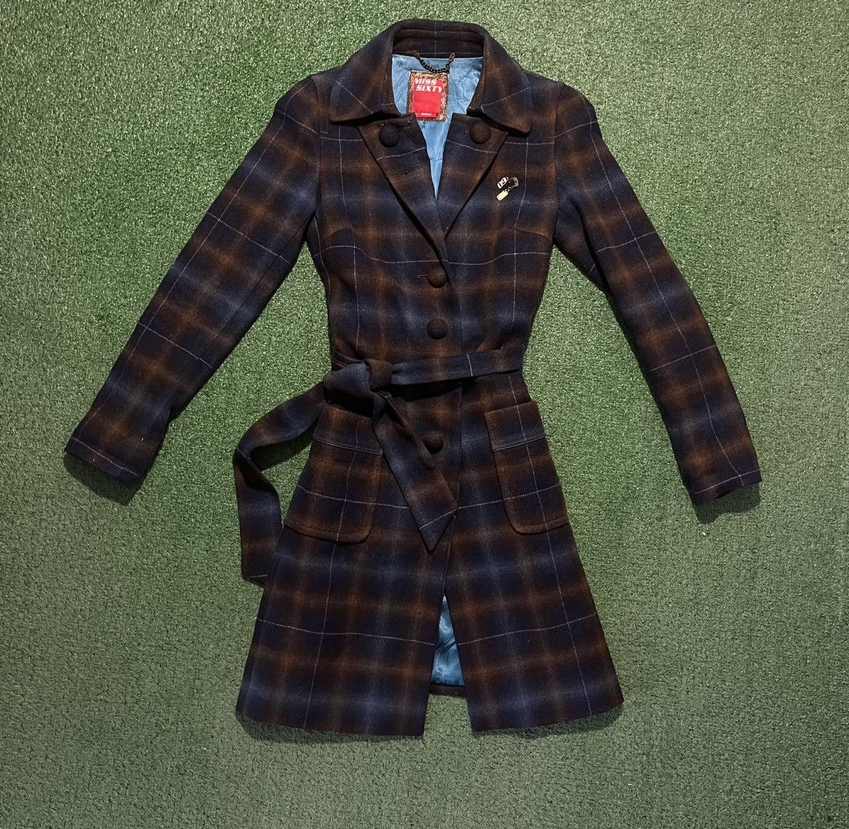 Miss Sixty VINTAGE Wool 2024 Plaid Coat