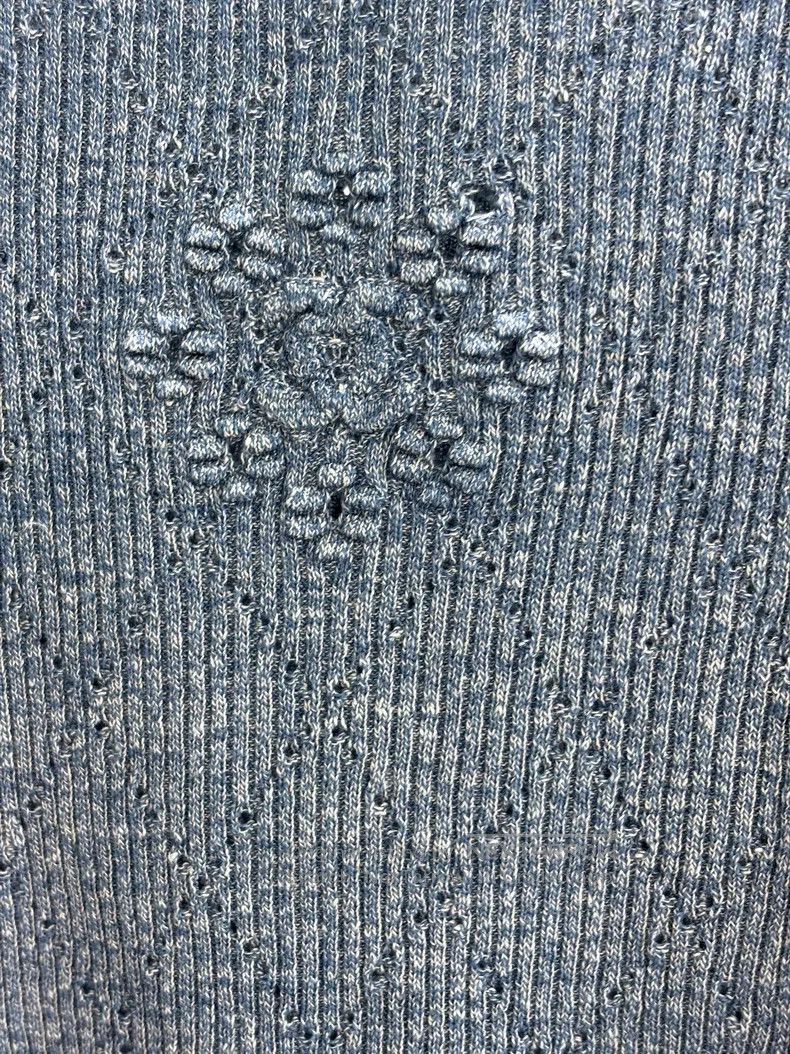 Chanel Chanel Blue short sleeves with diamond pattern Size XS / US 0-2 / IT 36-38 - 3 Thumbnail