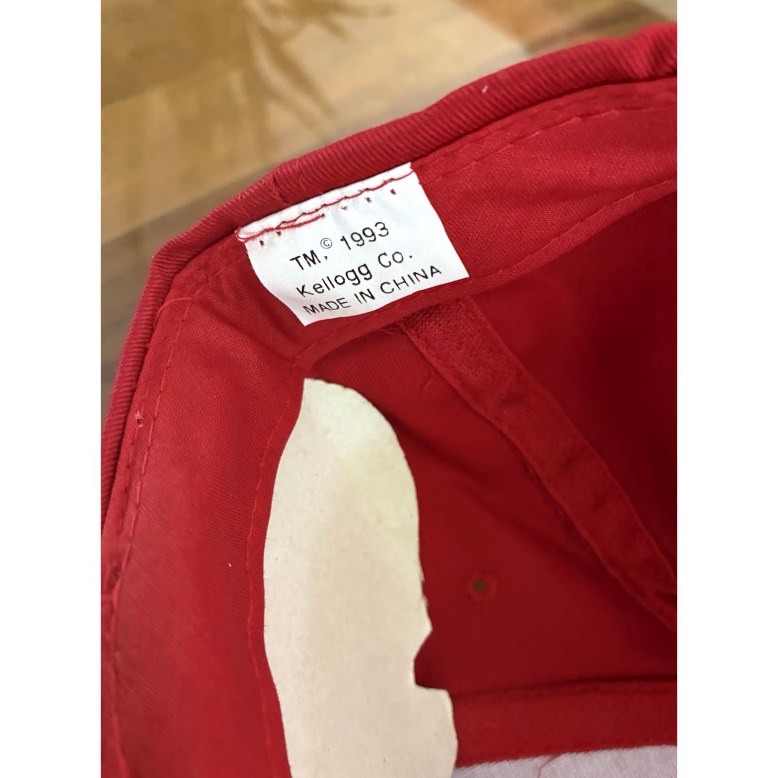 Vintage VINTAGE Kellogg's Stylemaster Snapback Hat Red Men L Adjustable Snapback Tony The Tiger Kellogg's Size ONE SIZE - 3 Thumbnail