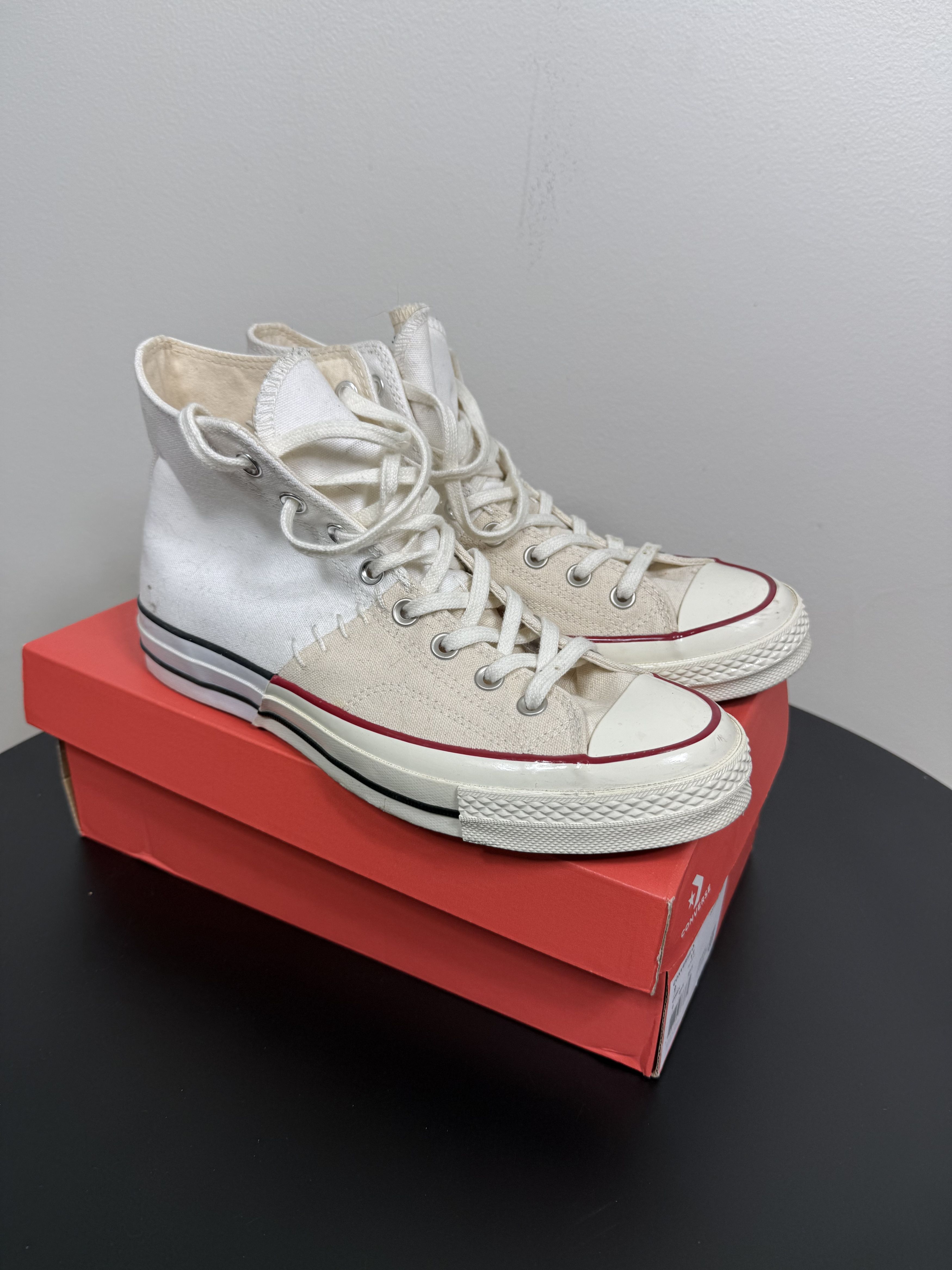 Converse Rare Chucked Taylors Spliced Tan/White Size US 9 / EU 42 - 1 Thumbnail
