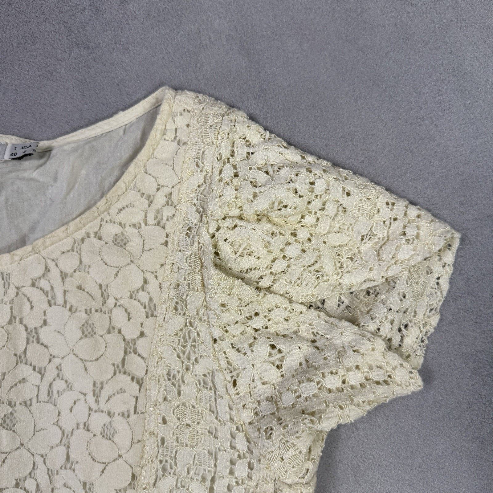 Chloe See By Chloe Women Short Mini Dress Size IT 40 Beige Size S / US 4 / IT 40 - 2 Thumbnail