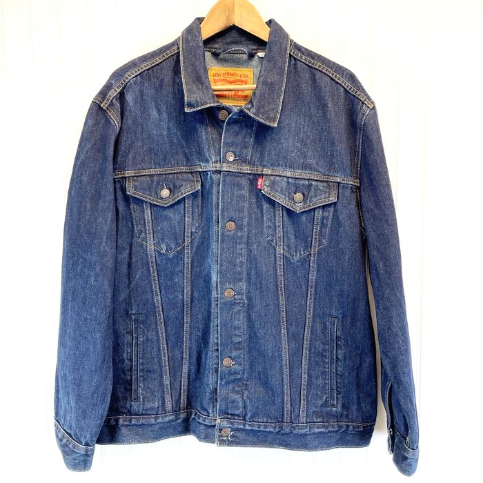 Levi's Levi’s Mens XXL Denim Trucker Jacket Rinse Blue Regular Fit