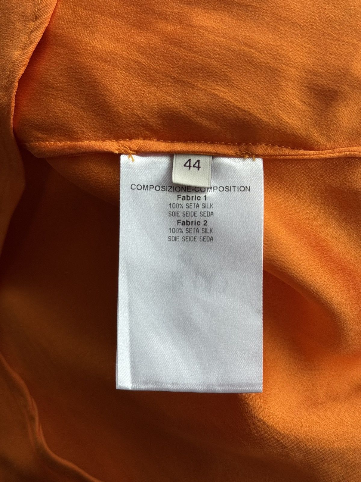 Stella McCartney Stella McCartney 100% silk orange blouse shirt Size M / US 6-8 / IT 42-44 - 6 Thumbnail