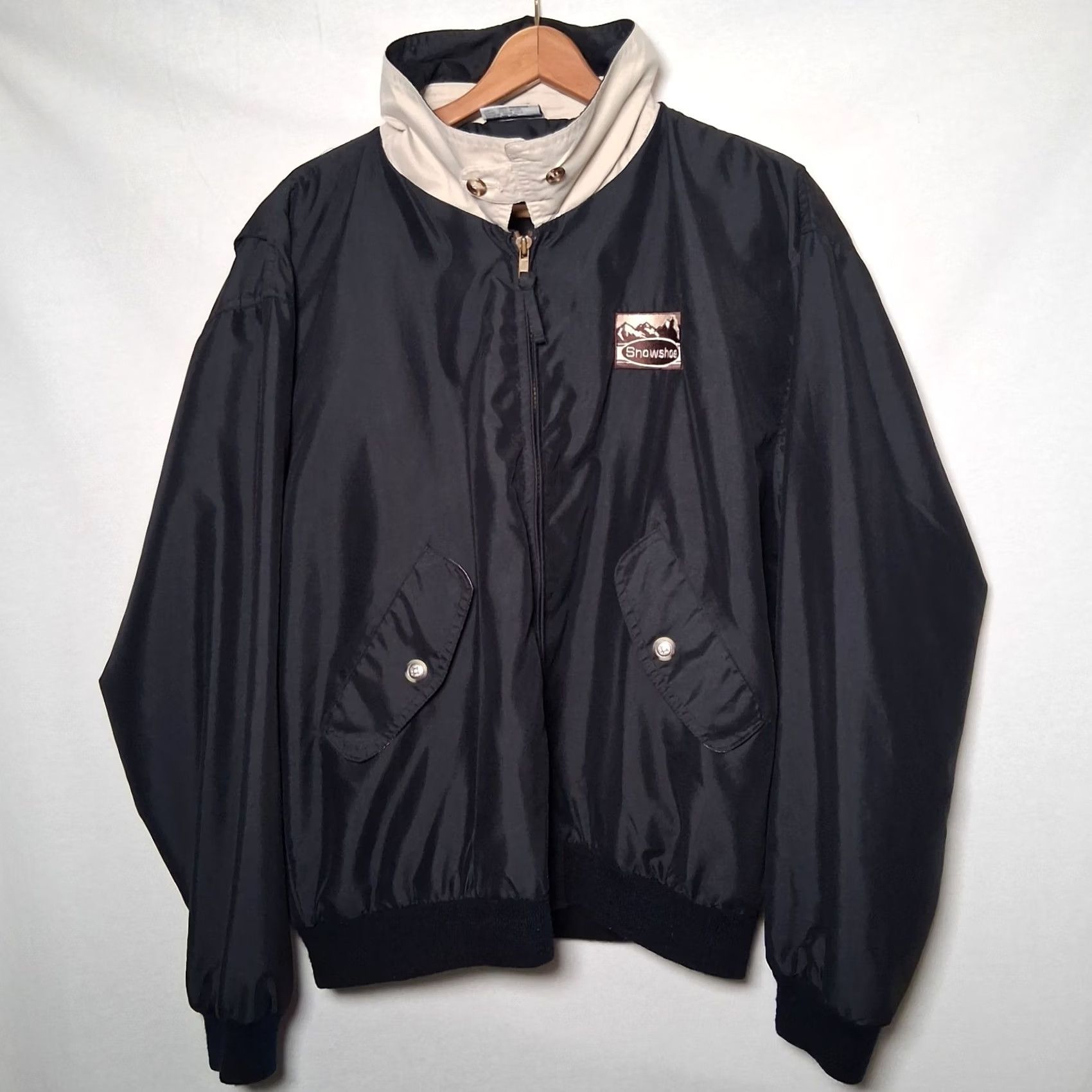 Vintage VINTAGE Fahrenheit Jacket Mens M Black Bomber Jacket West Virginia Snowshoe Mountain Resort Lightweight Softshell Size US M / EU 48-50 / 2 - 2 Thumbnail
