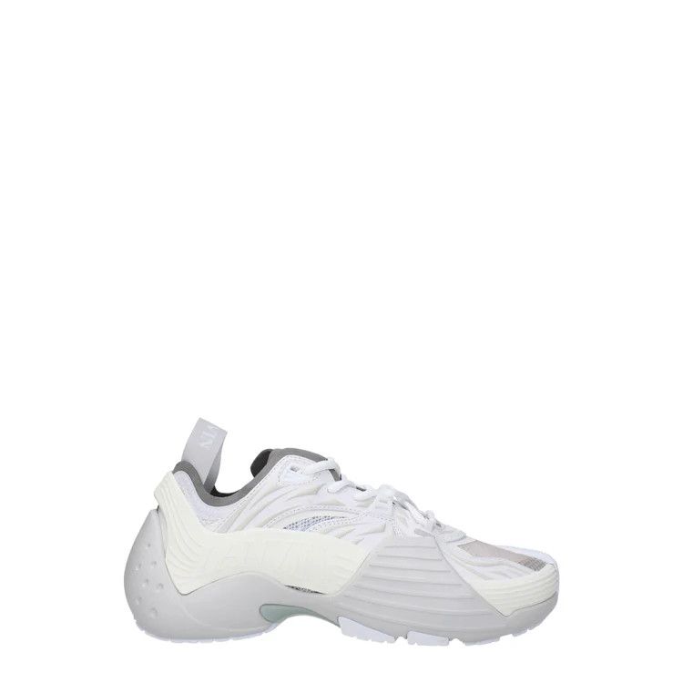 Lanvin ob1o1e1124 Leather Sneakers in White & Grey Size US 6 / IT 36 - 1 Thumbnail
