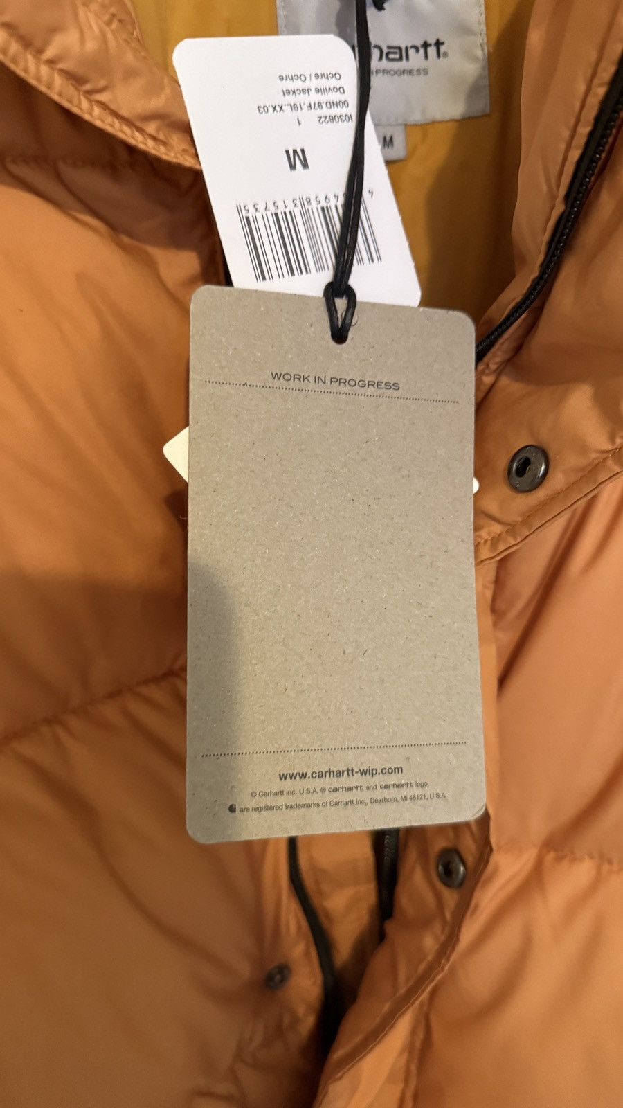 Carhartt Wip Carhartt WIP – Doville quilted jacket in yellow Size US M / EU 48-50 / 2 - 9 Thumbnail