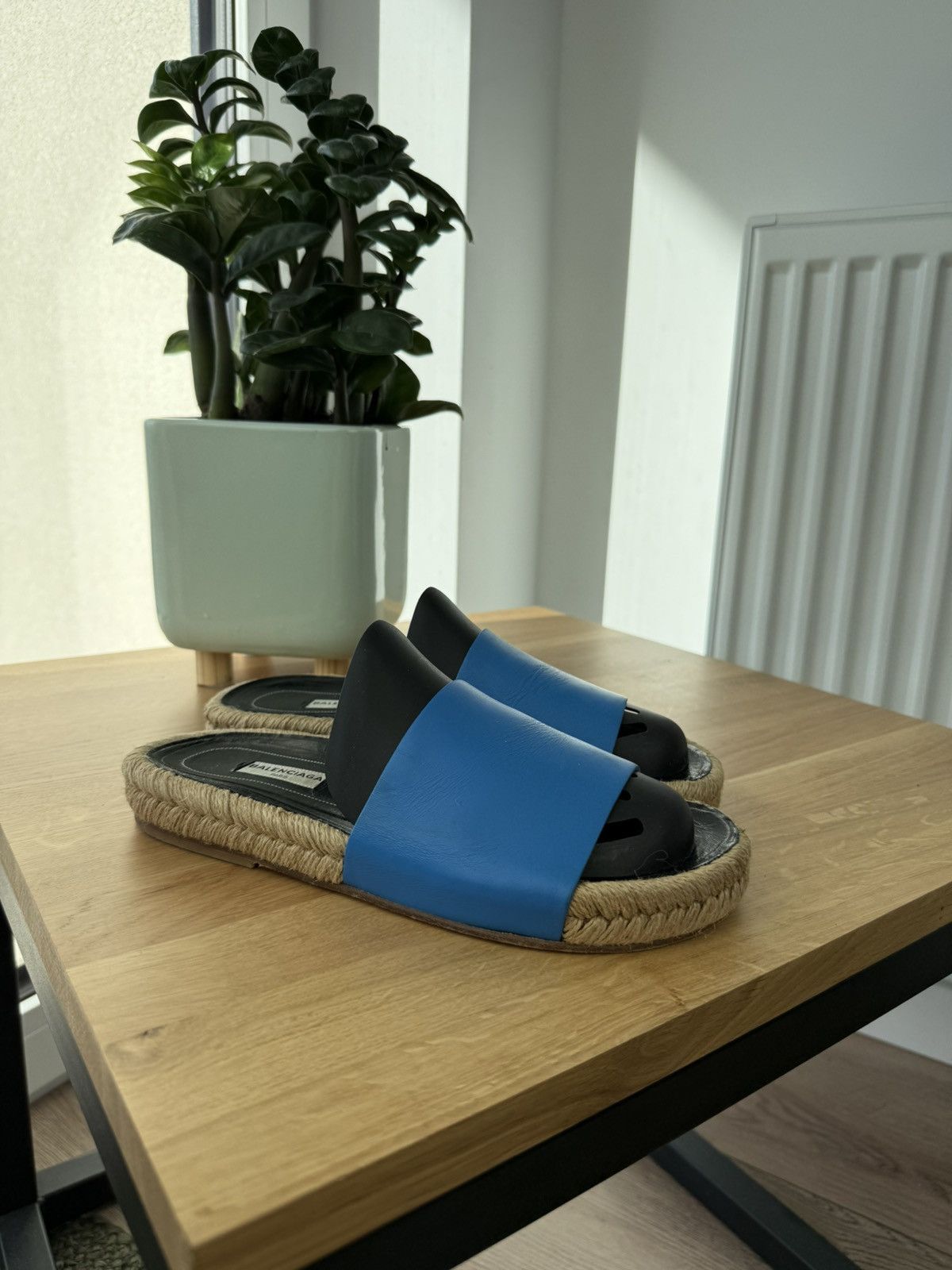 Balenciaga Balenciaga Leather Slide Sandal Size US 5.5 / EU 38 - 9 Thumbnail
