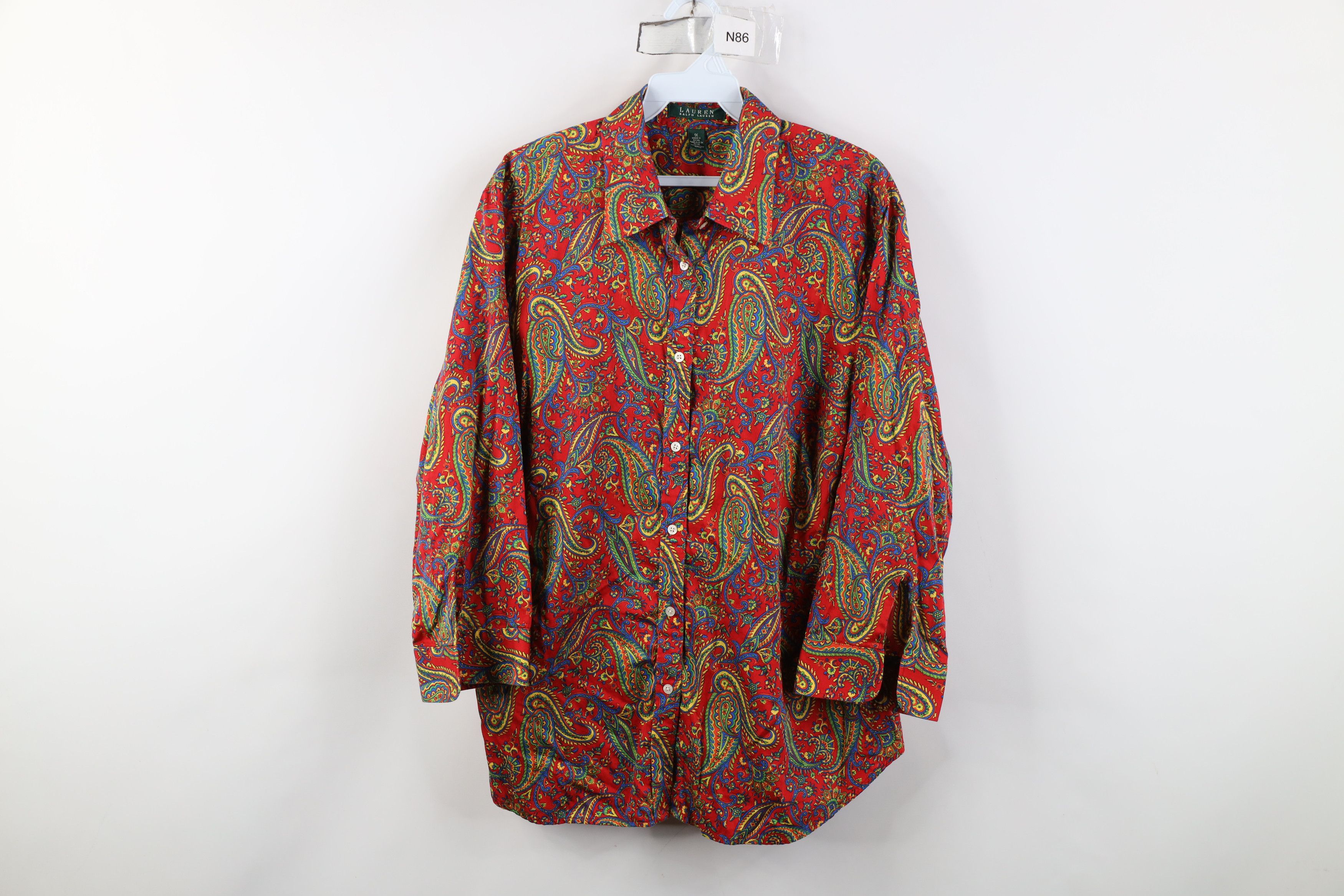 Vintage 90s Ralph Lauren Collared Button Shirt Cotton