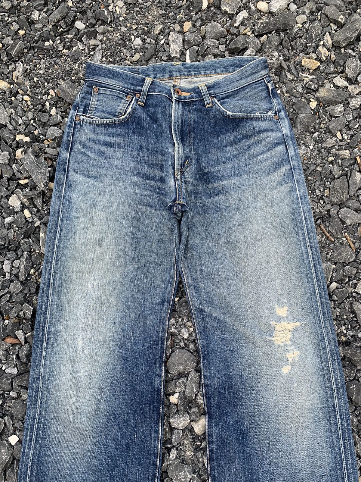 Kapital VINTAGE EDWIN 505X SELVEDGE JAPANESE DISTRESSED DENIM Size US 31 - 6 Thumbnail